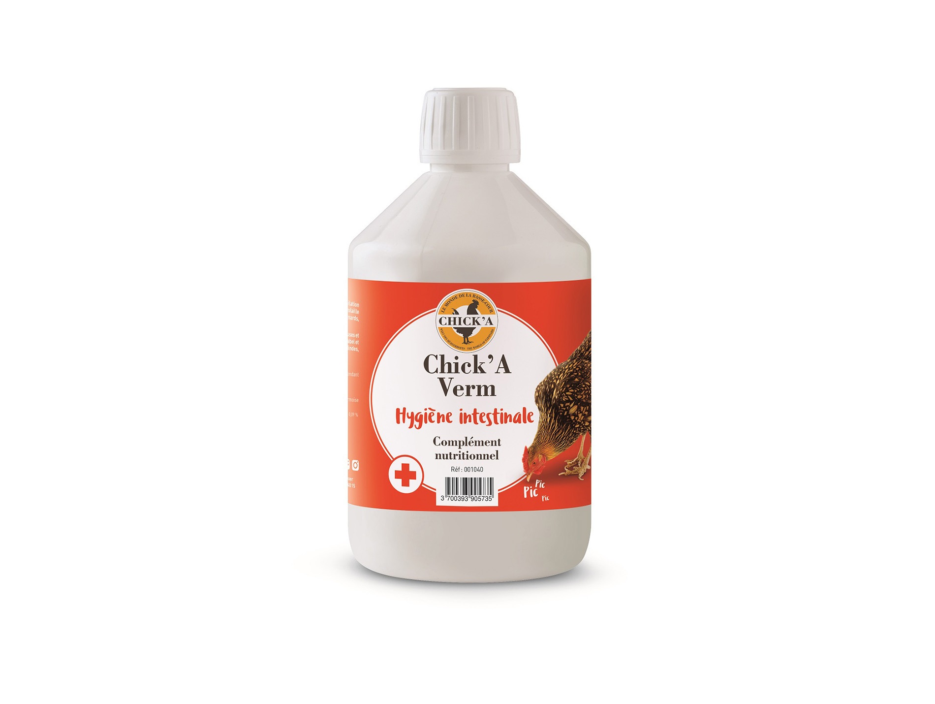 Aliment diététique complémentaire CHICK'A Verm 500ml