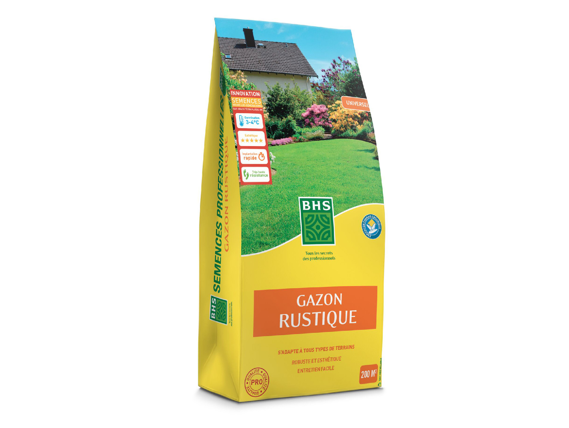 Gazon BHS rustique avec engrais 5kg