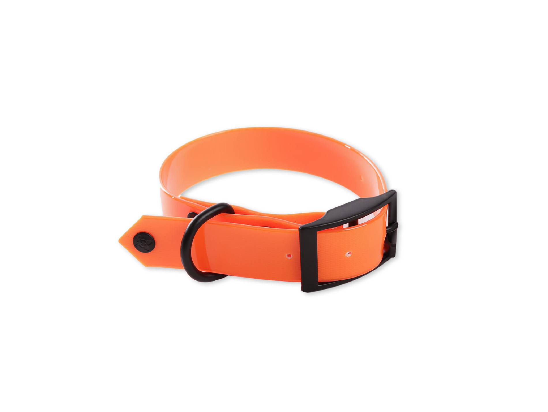 Collier en PVC MARTIN SELLIER l.25mm L.45cm Orange Fluo