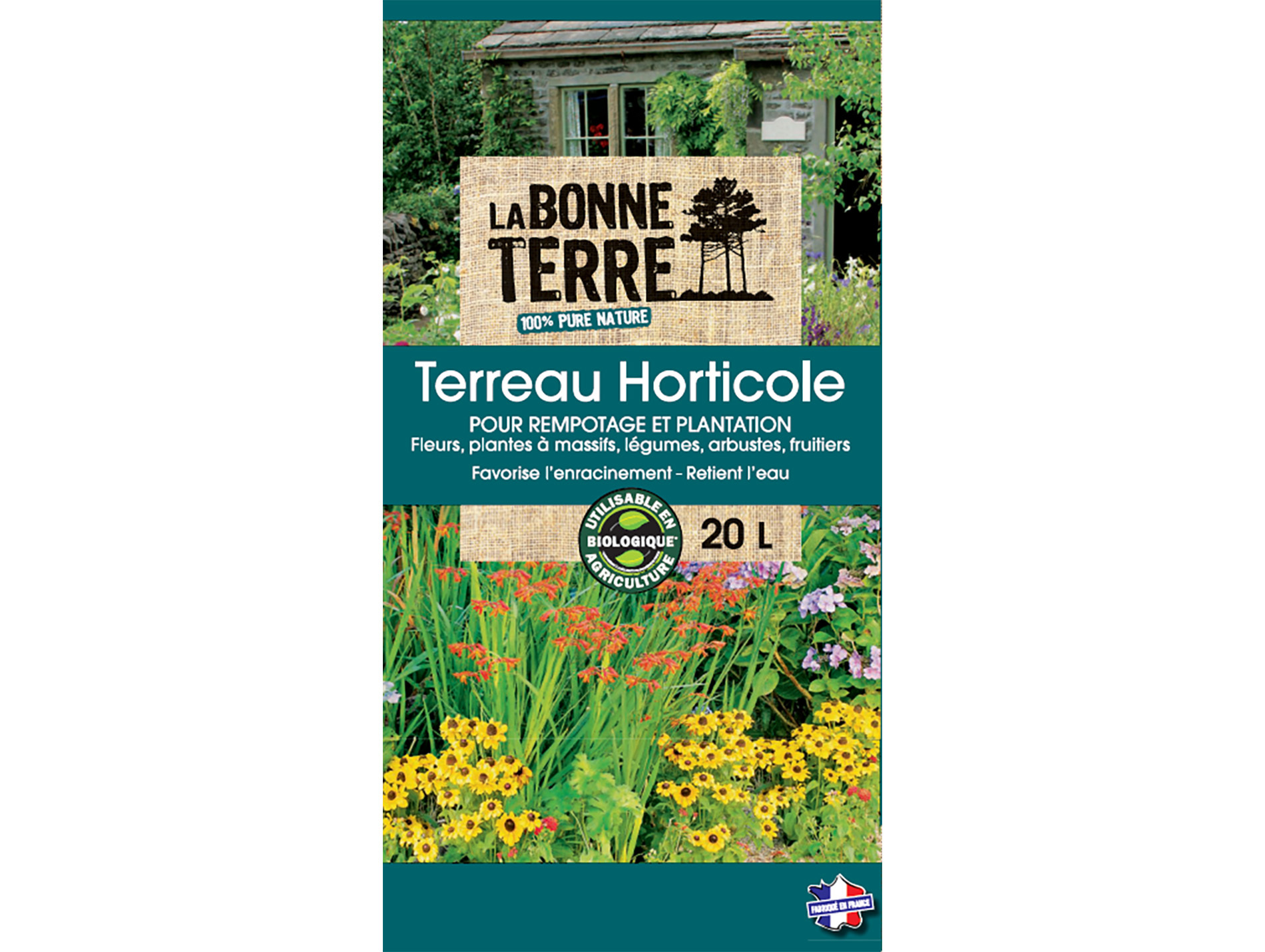 Terreau horticole LA BONNE TERRE 20L