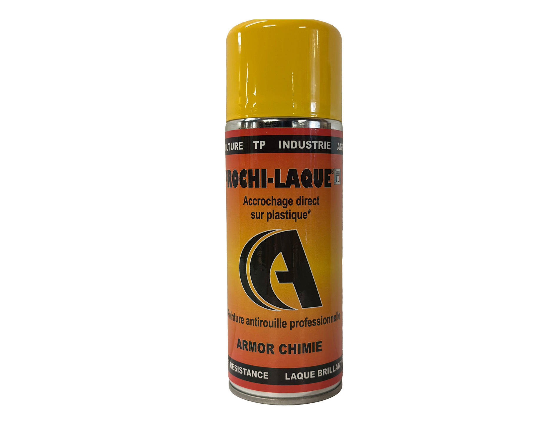 Peinture antirouille aérosol PROCHIROUILLE Jaune NH 400ml