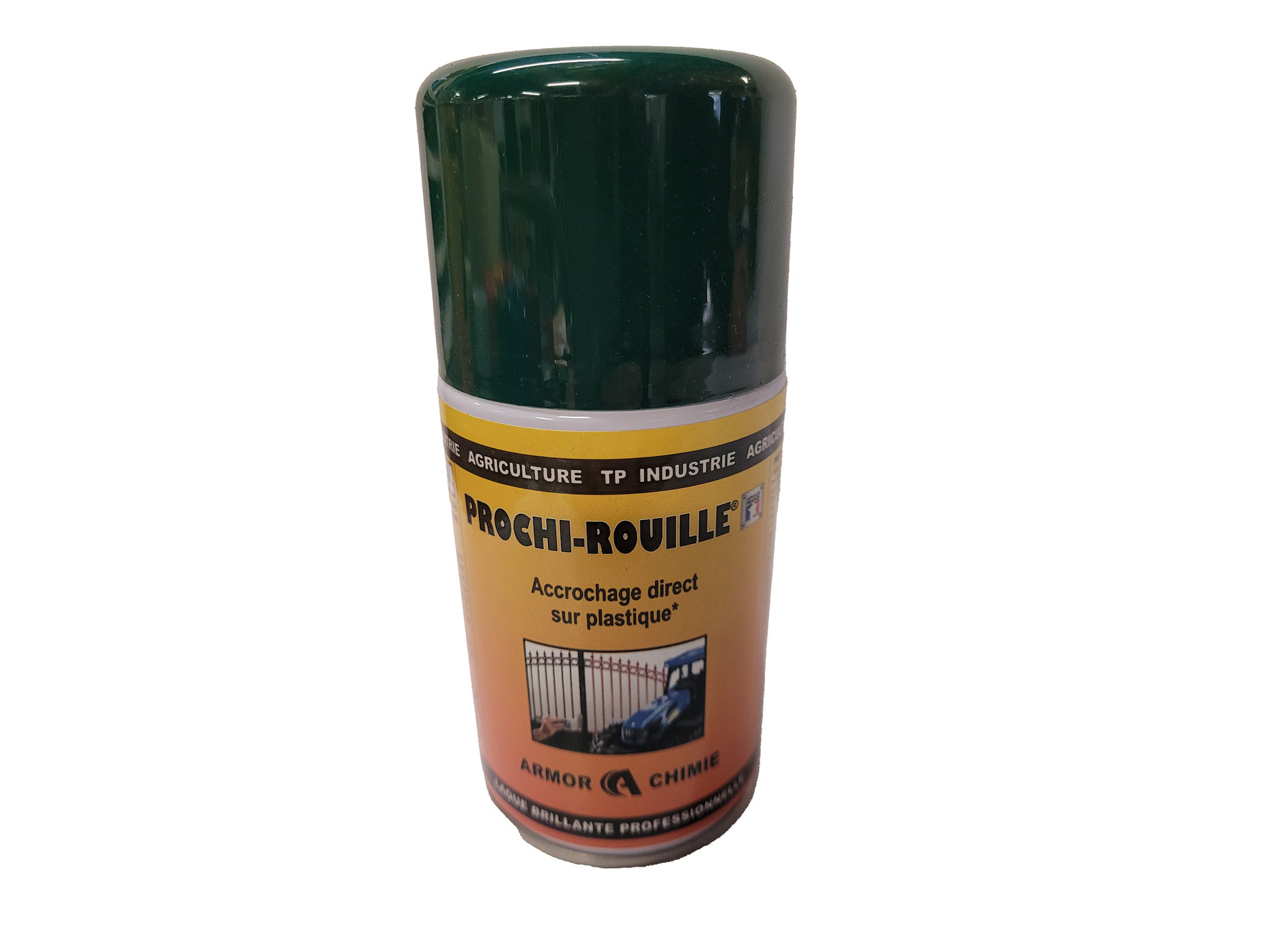 Peinture antirouille aérosol PROCHIROUILLE Vert 6005 400ml