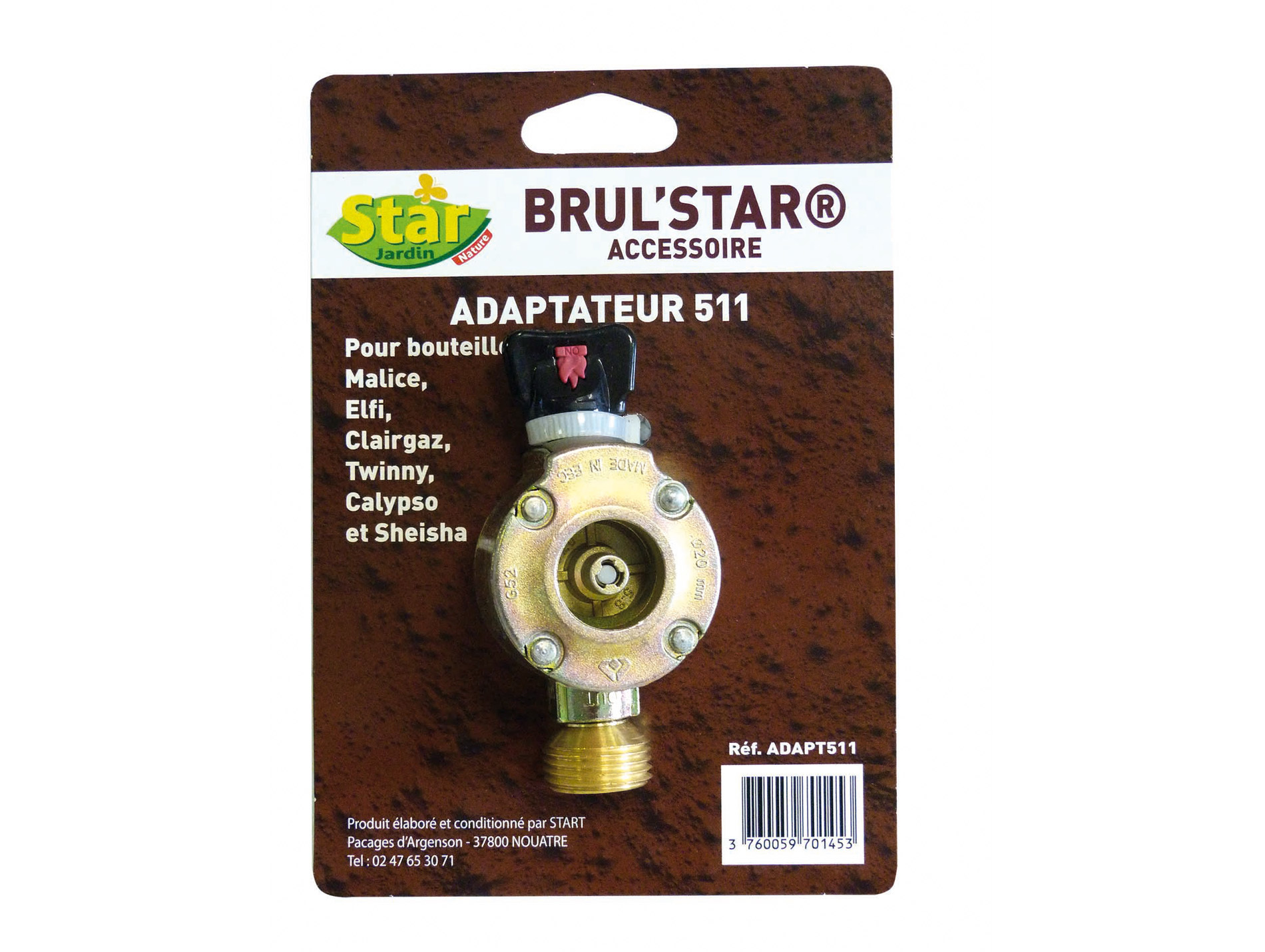 Adaptateur 511 pour bouteille de gaz Twinny 6kg