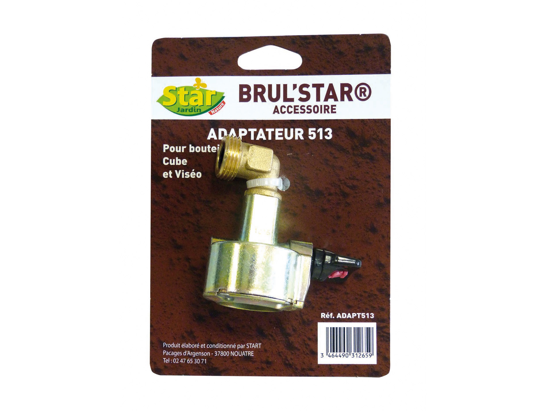 Adaptateur 513 pour bouteille de gaz cube