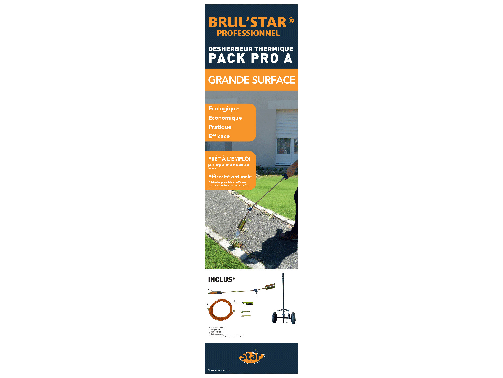 Désherbeur thermique BRUL'STAR Pro simple
