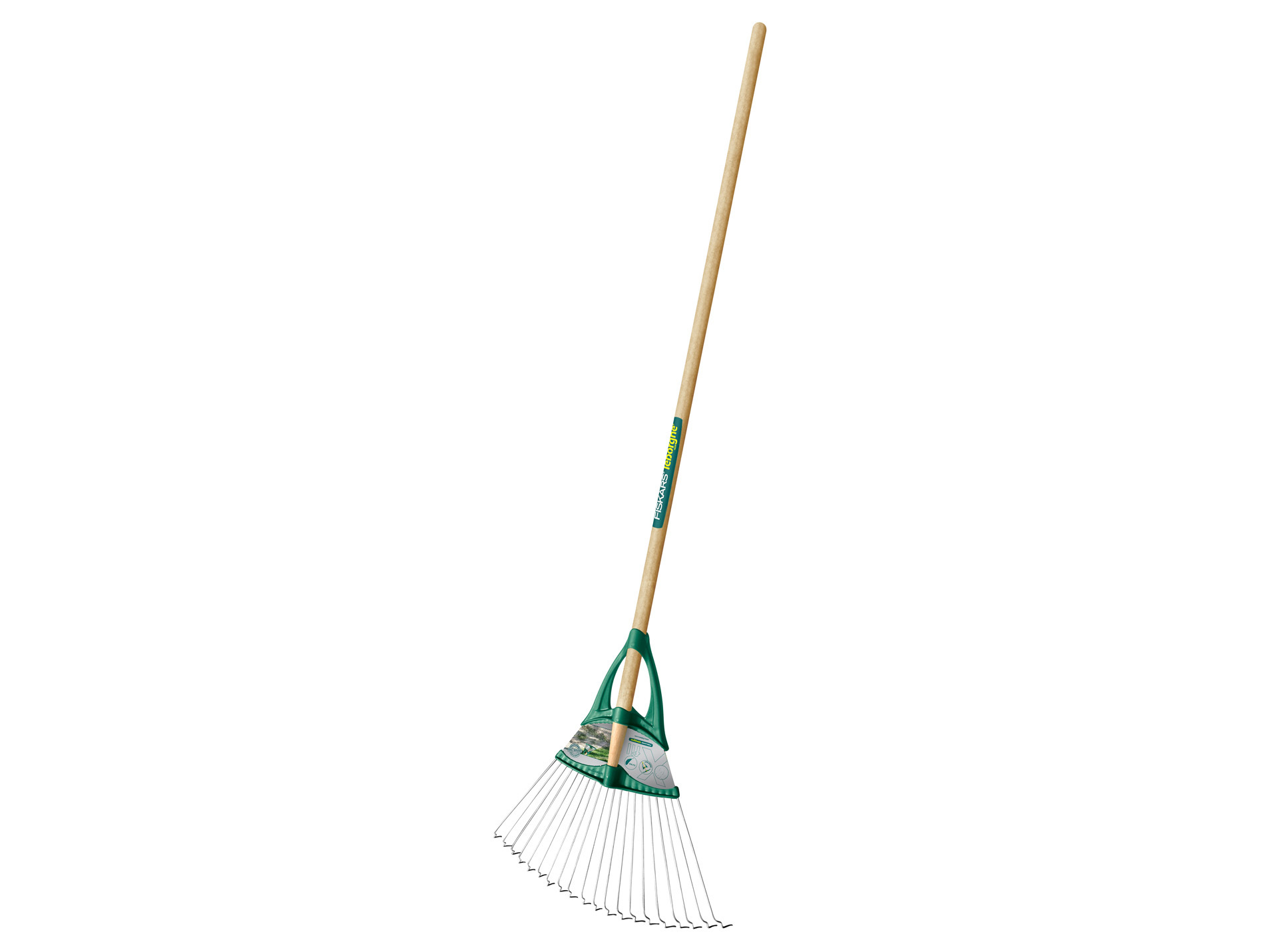 Balai à gazon LEBORGNE Xfil 20 dents acier manche bois