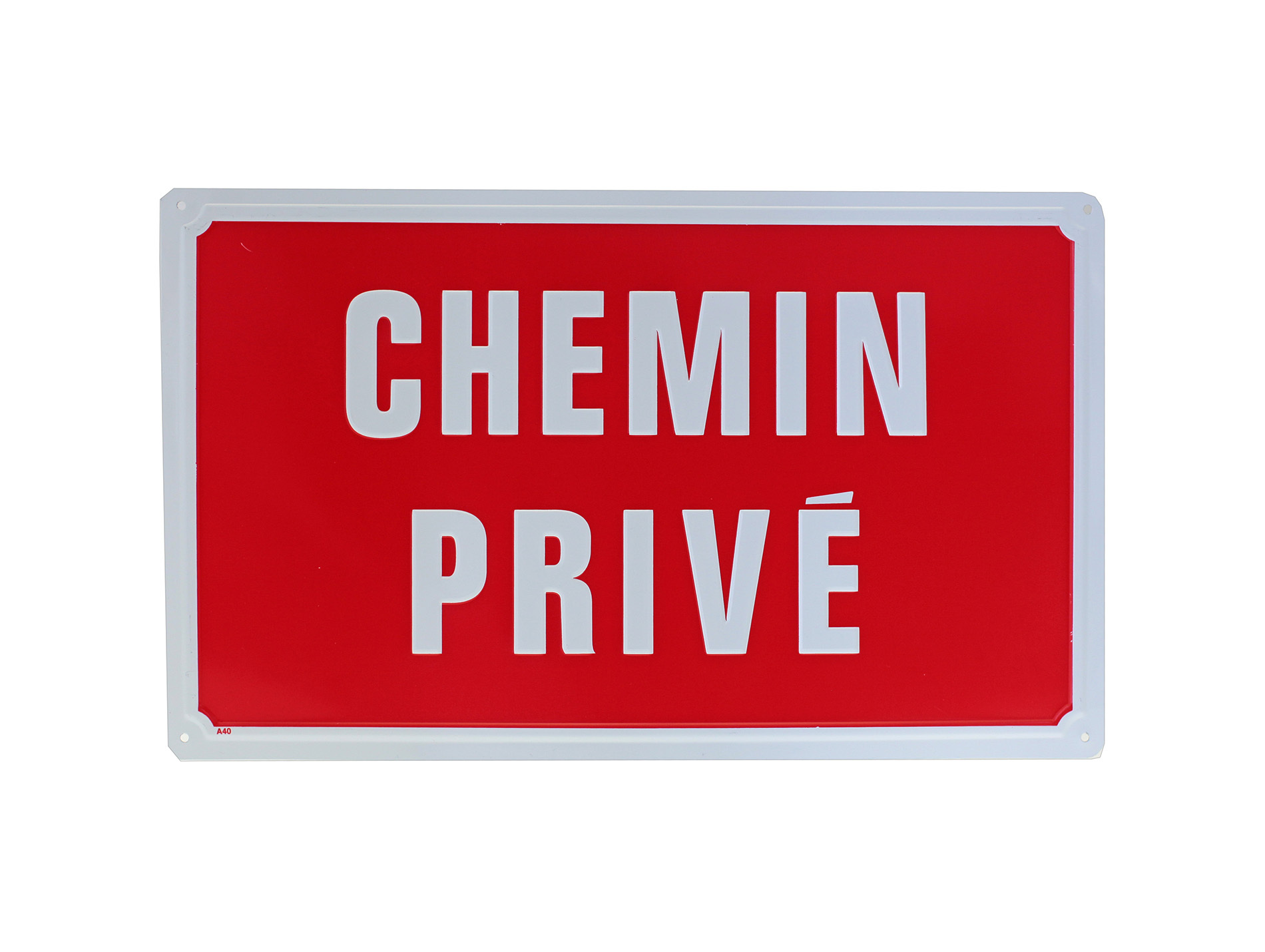 Plaque chemin privé 330x200mm