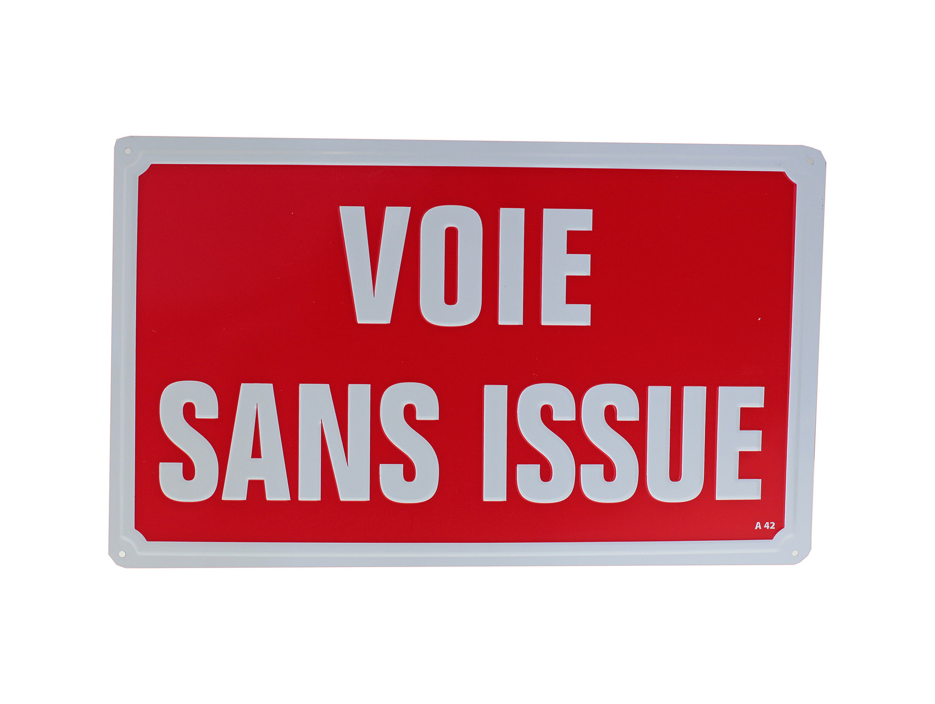 Plaque voie sans issue 330x200mm