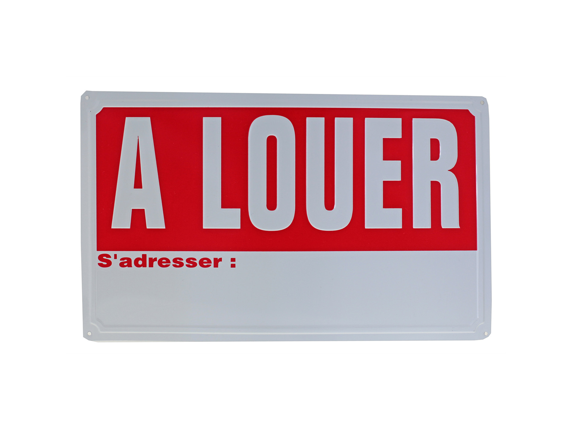 Plaque à louer 330x200mm