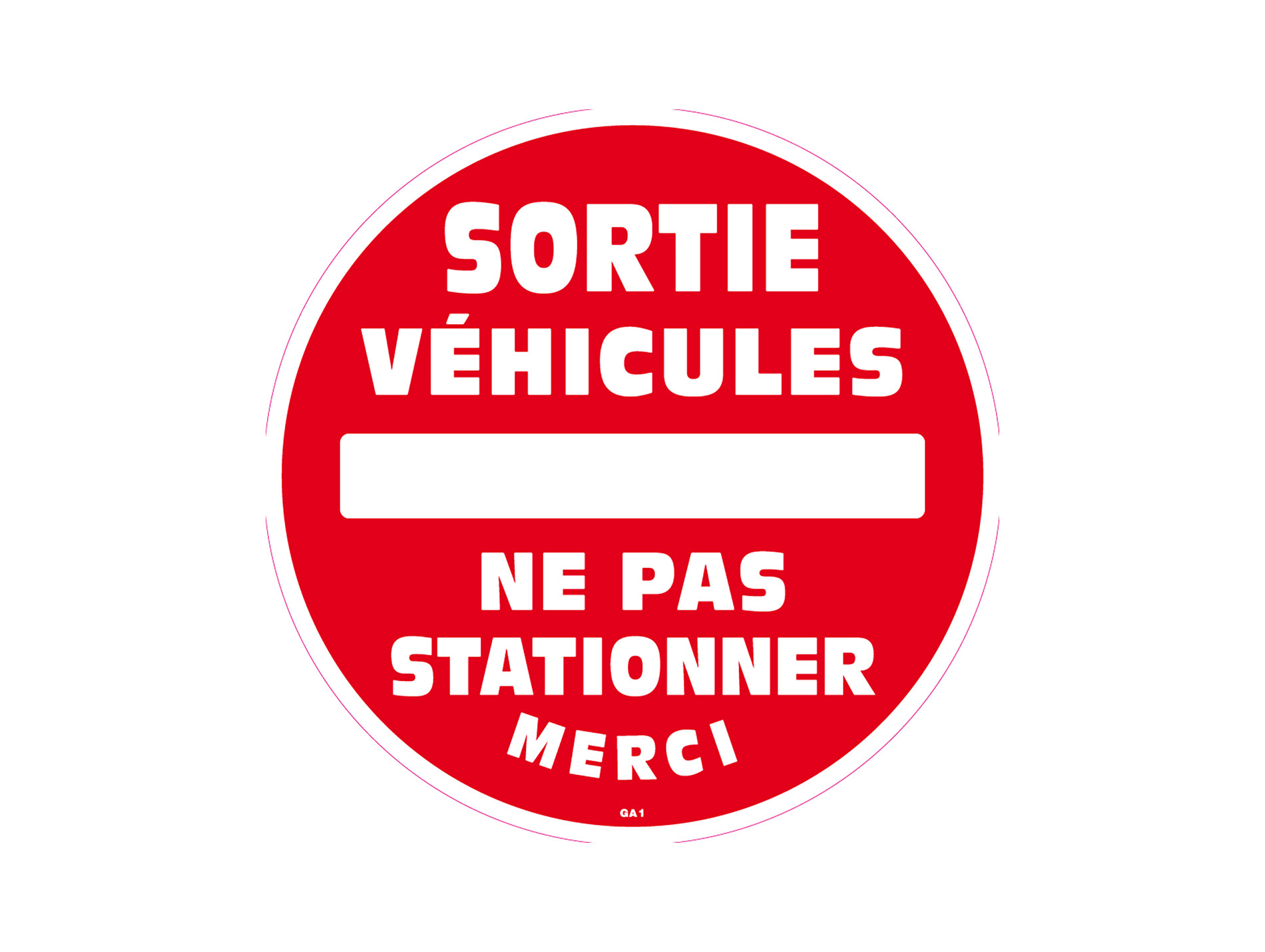 Disque sortie de véhicule rouge Ø320mm