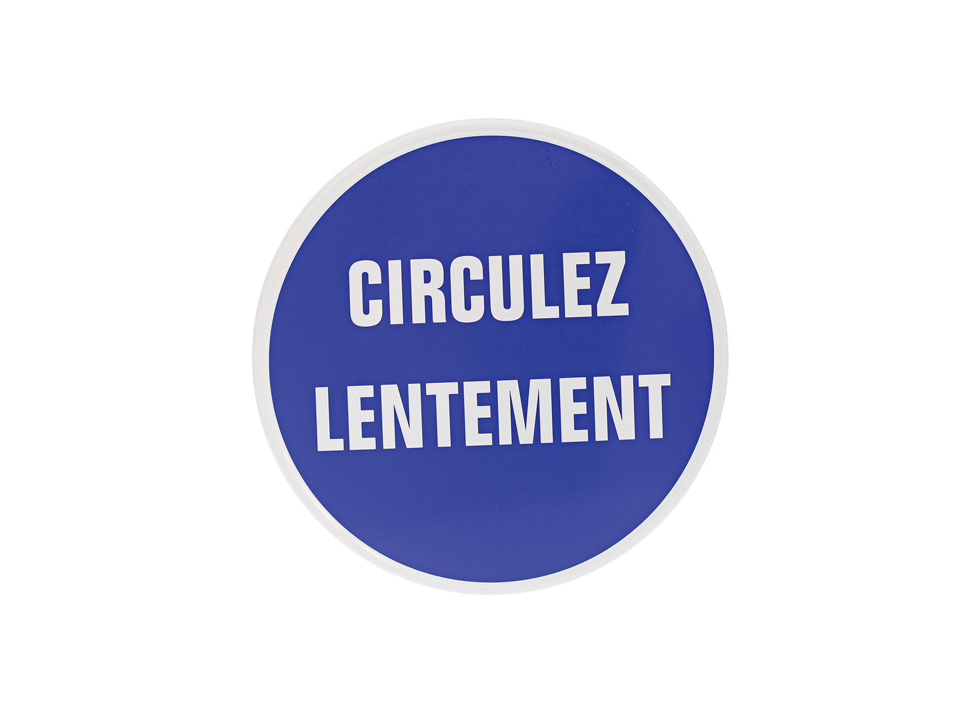 Disque circulez lentement bleu Ø320mm