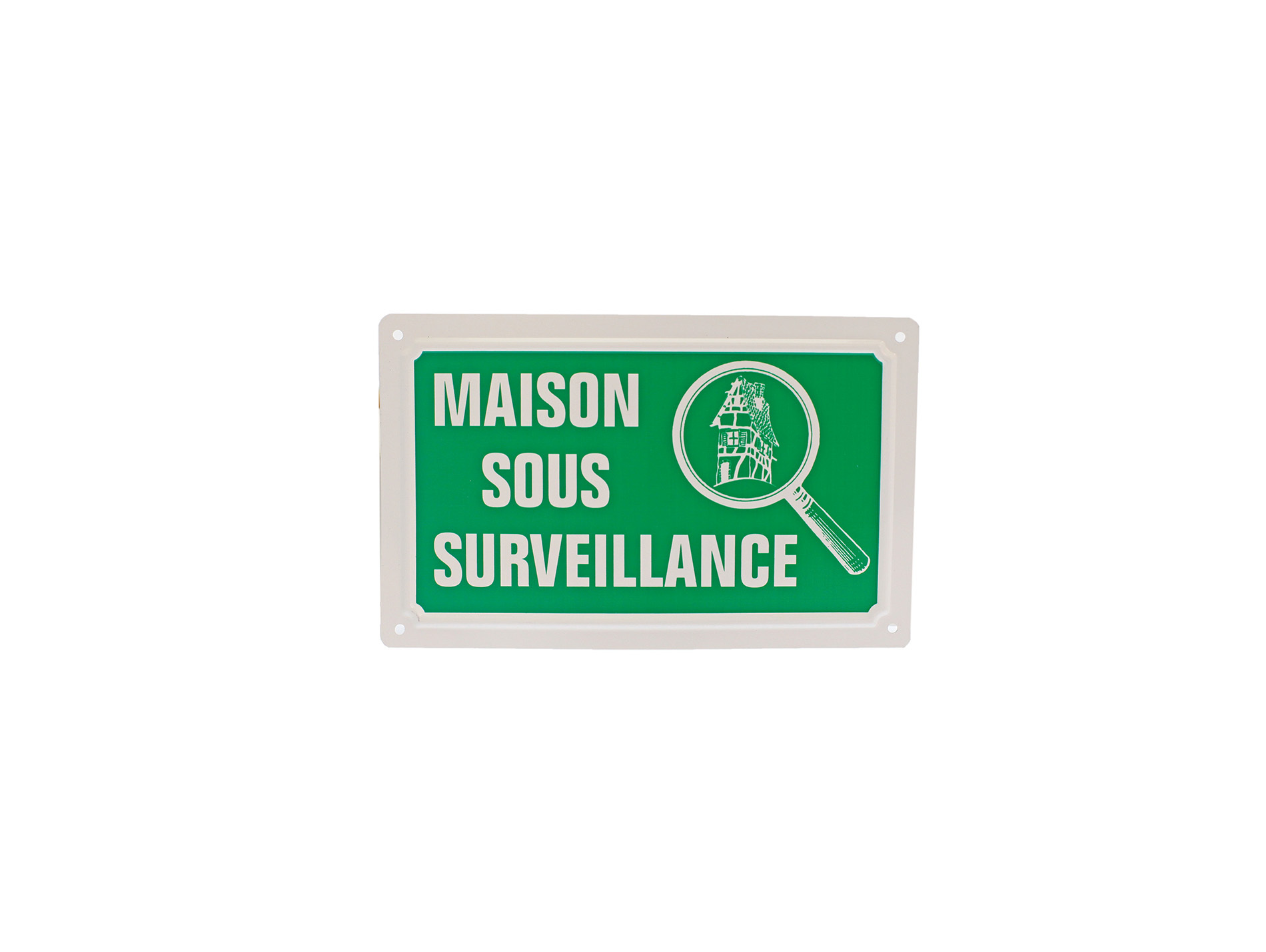 Plaque maison sous surveillance 160x100mm