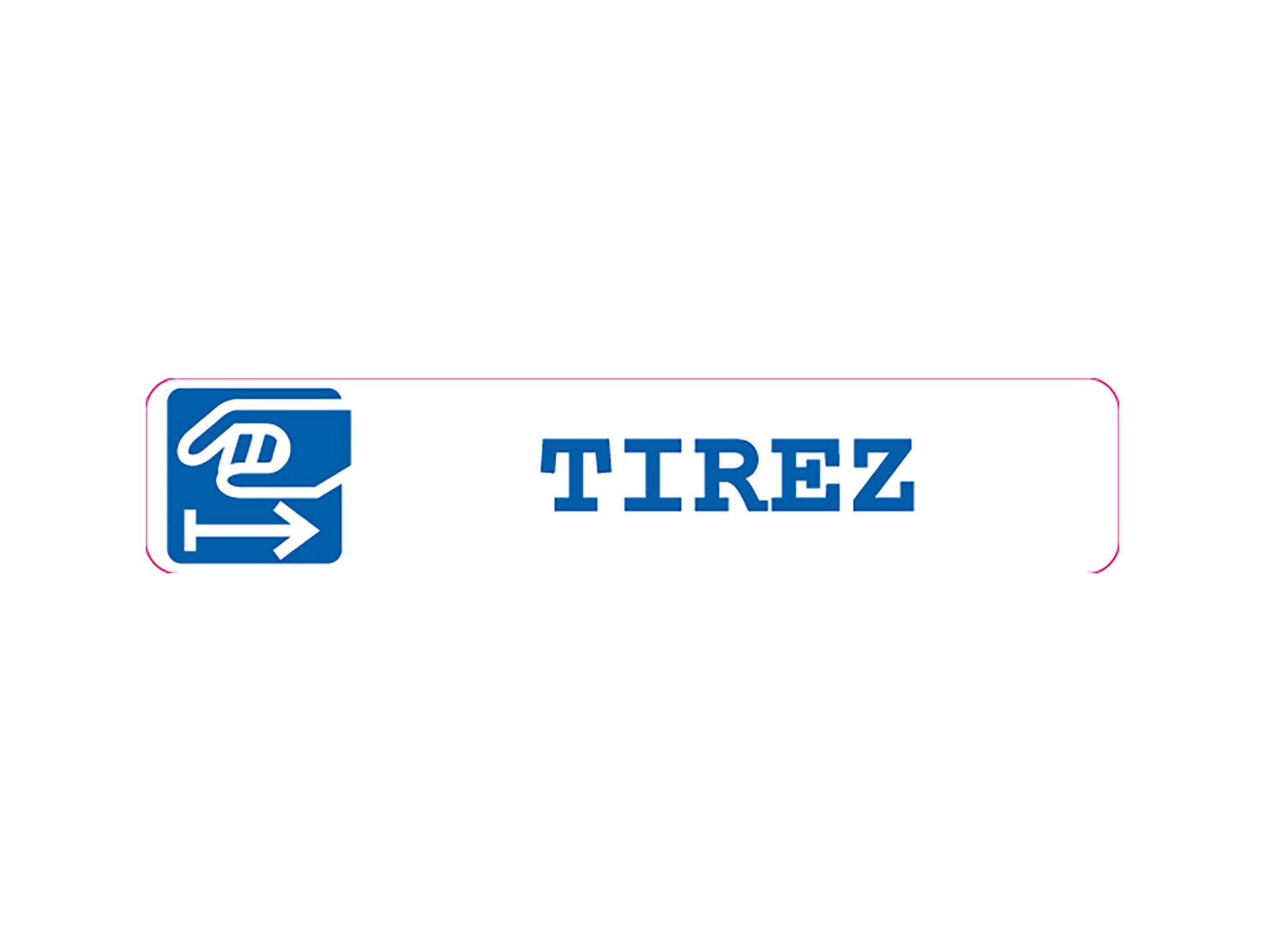 Plaque tirez adhésive 240x40mm
