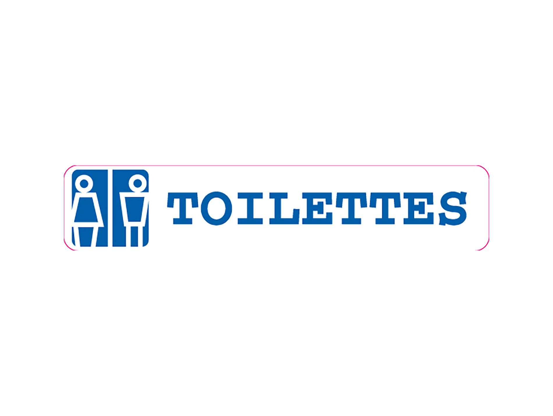 Plaque toilettes adhésive 240x40mm