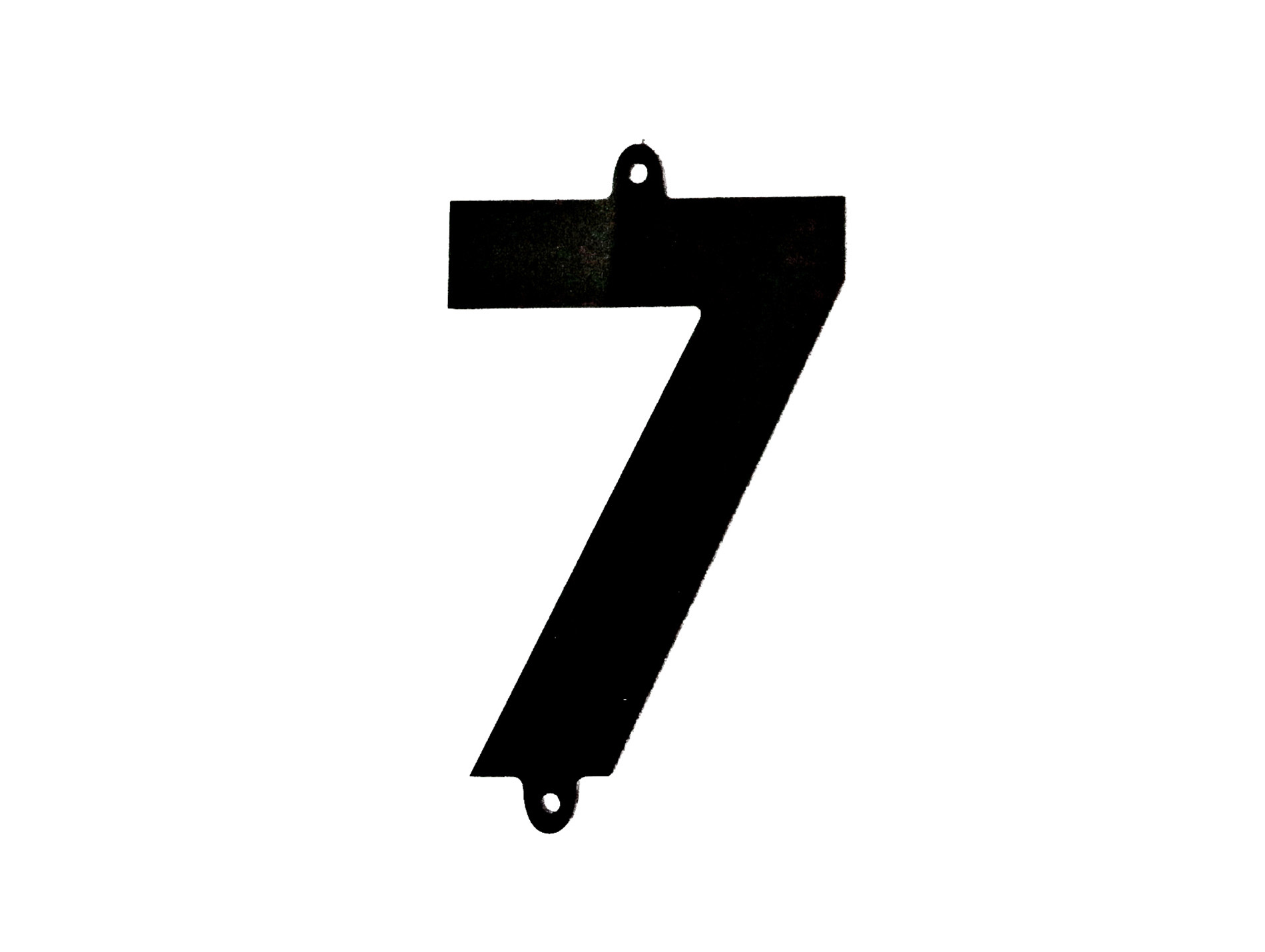 Chiffre 7 à visser polychoc noir H60mm