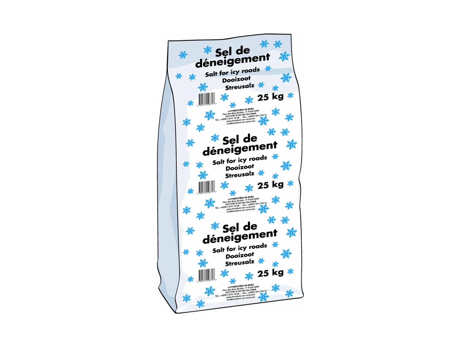 Sel de déneigement 25kg