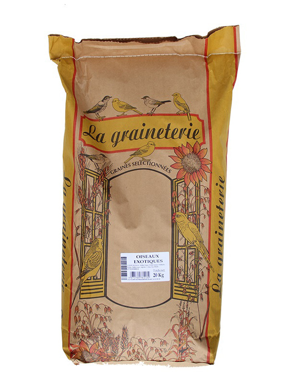 Mélange complet LA GRAINETERIE Oiseaux exotiques 20kg