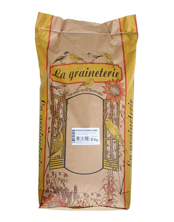 Aliment complet LA GRAINETERIE Grande perruche 20kg