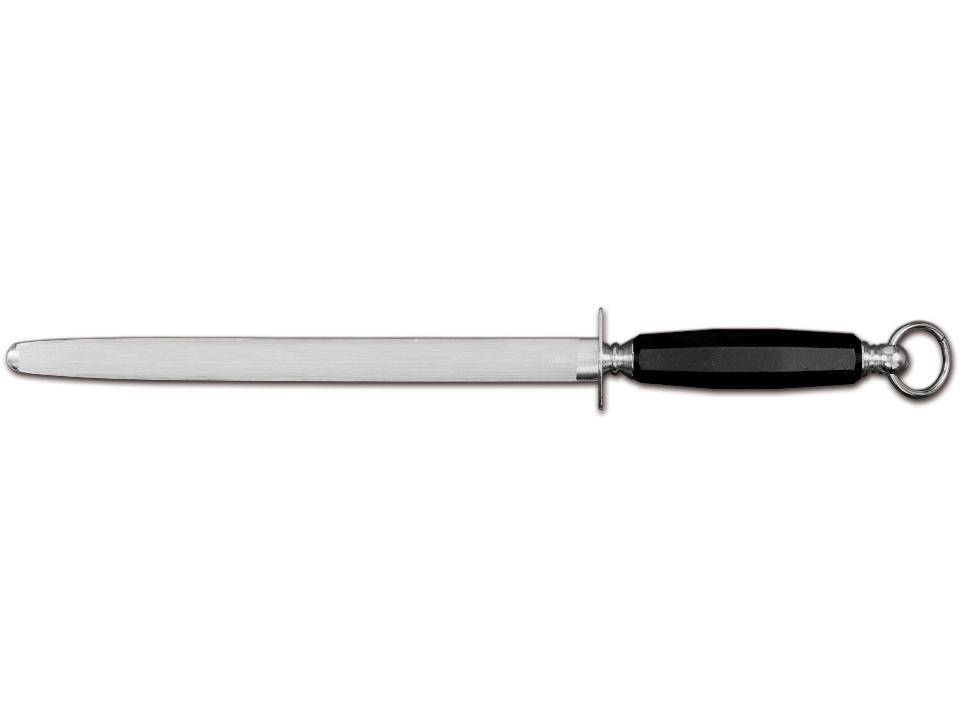 Fusil à aiguiser ovale 30cm avec anneau