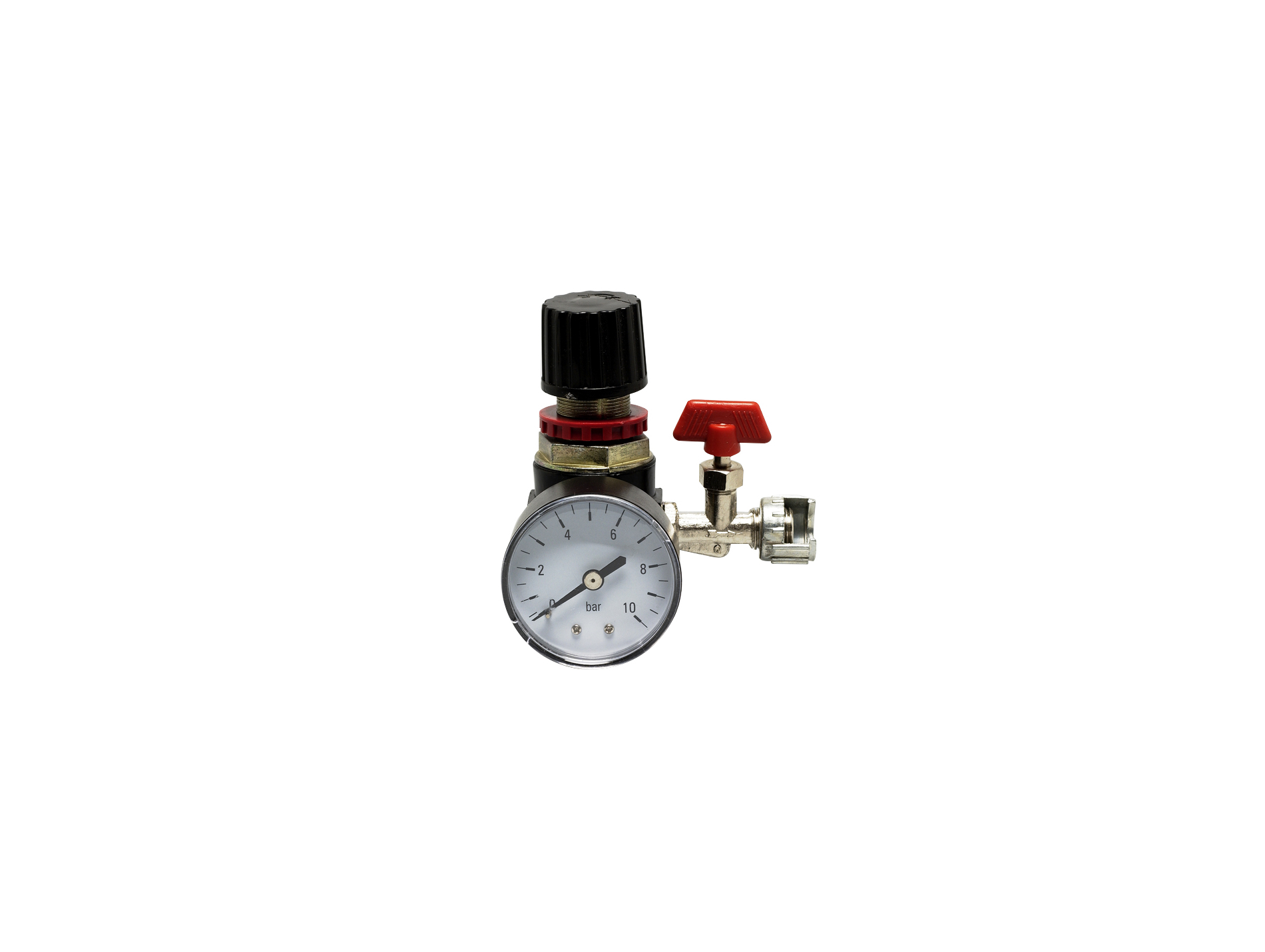 Détendeur avec manomètre 1/4" Ø 50mm