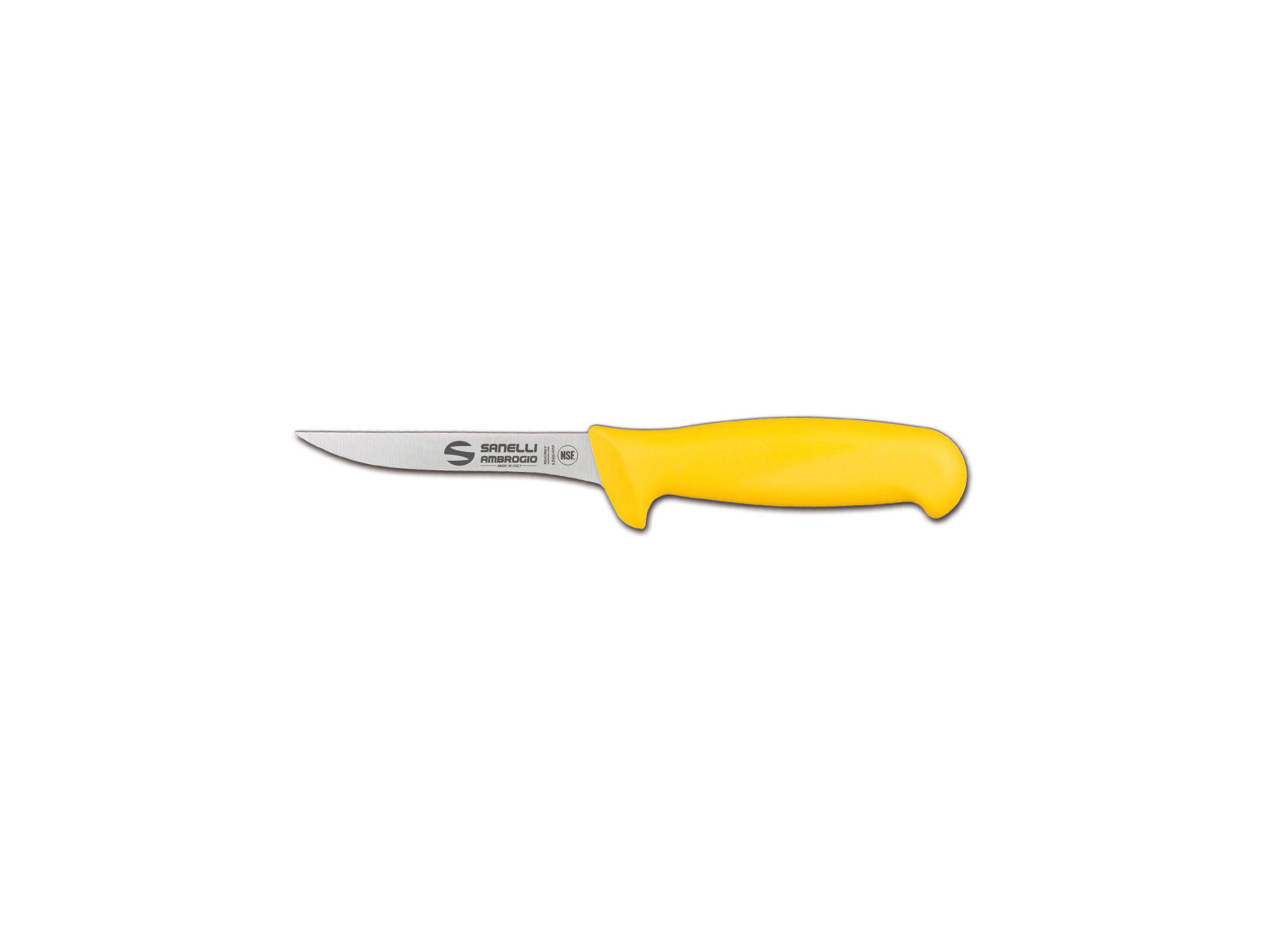 Couteau saigne volaille 11cm jaune