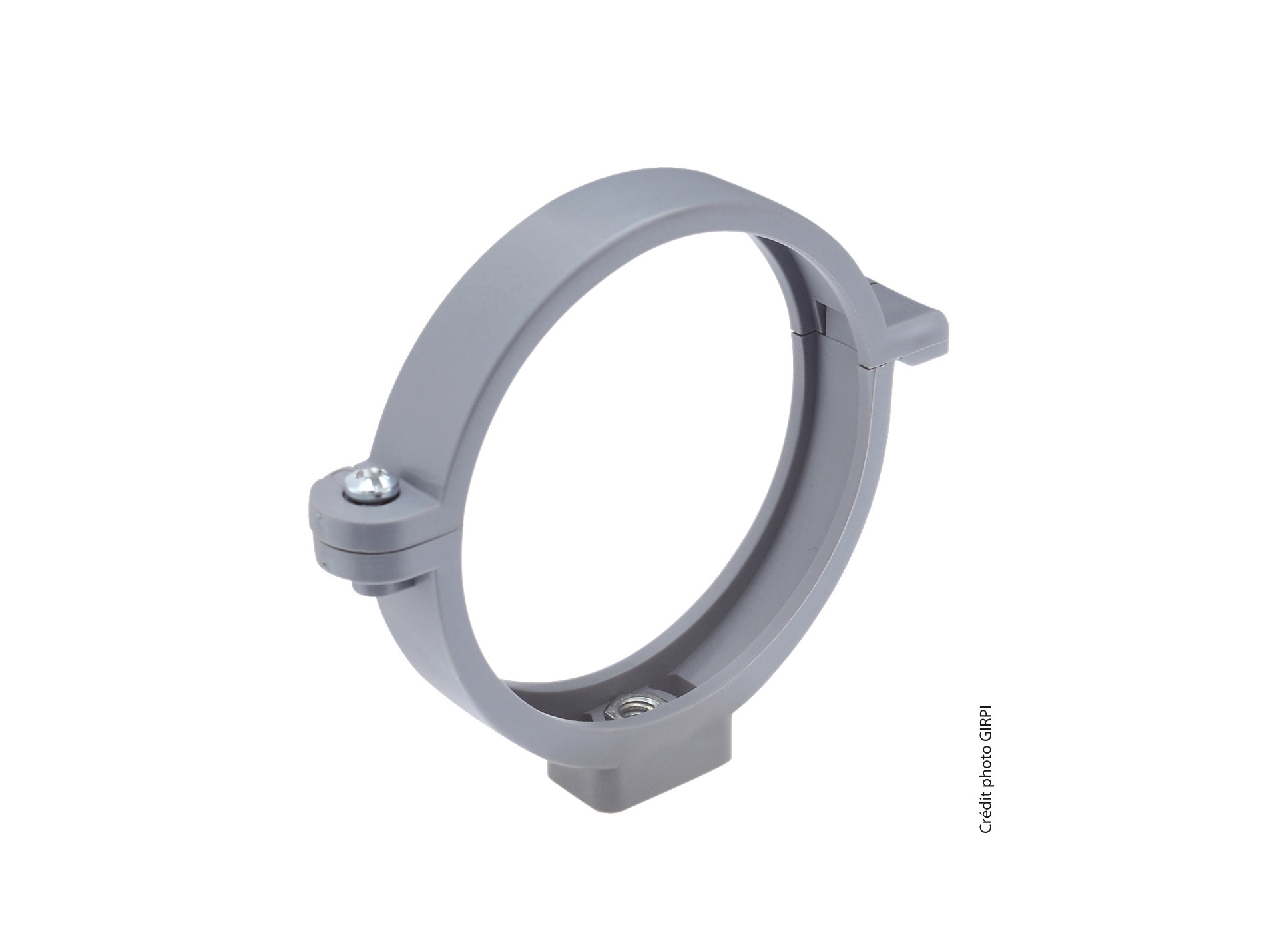 Collier à charnière GIRPI Ø80mm avec insert taraudé 7x150