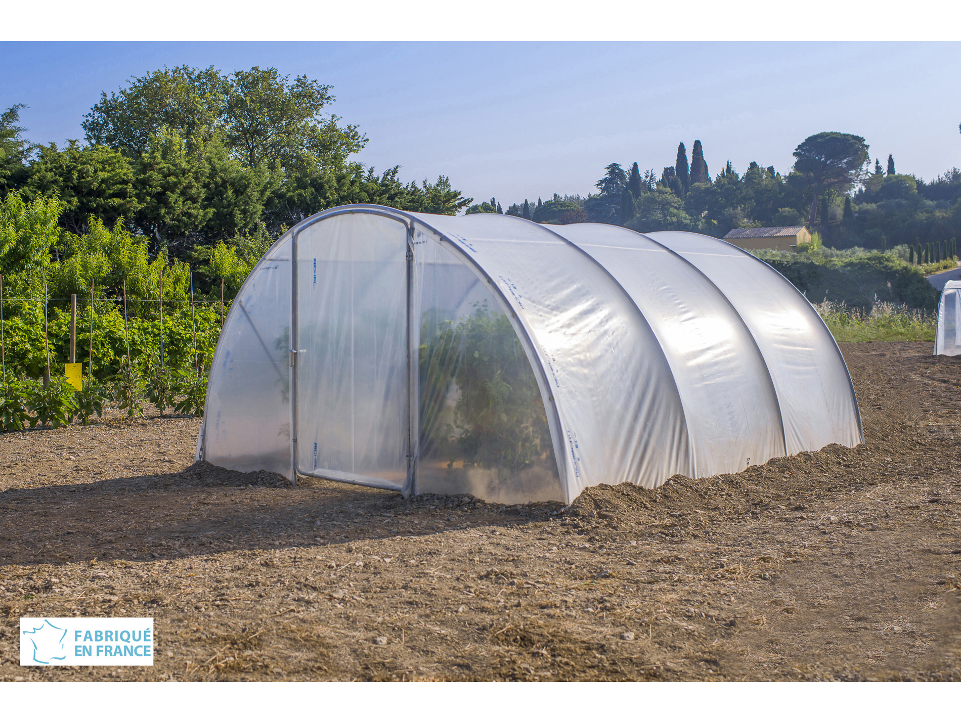 Serre tunnel maraîchère 1 porte 20m²