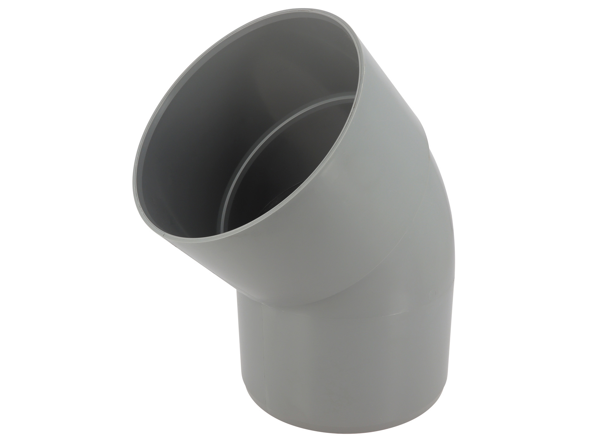 Coude pour évacuation PVC GIRPI Ø200mm 45° Mâle -Femelle