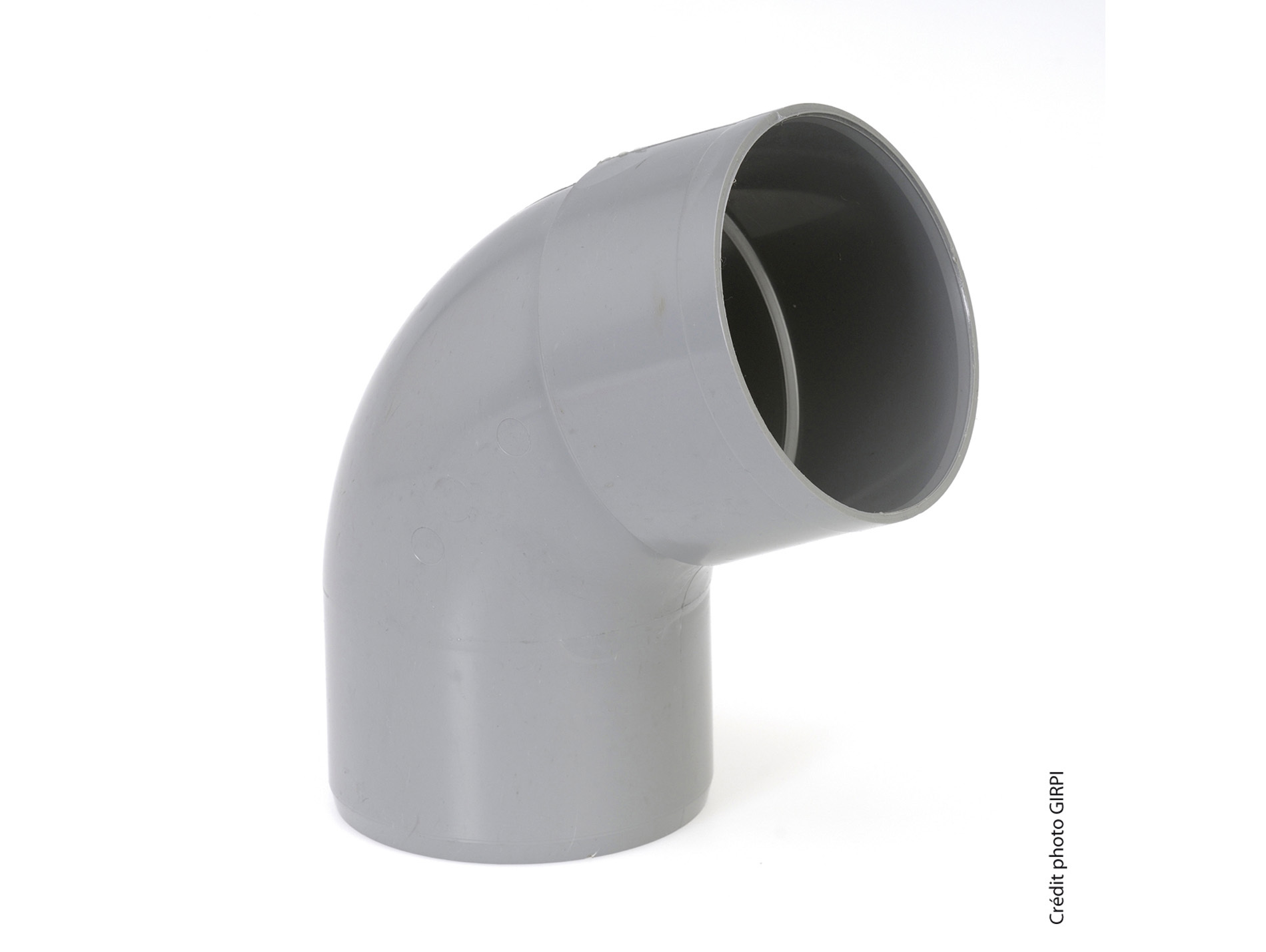 Coude pour évacuation PVC GIRPI Ø32mm 67°30 Mâle-Femelle