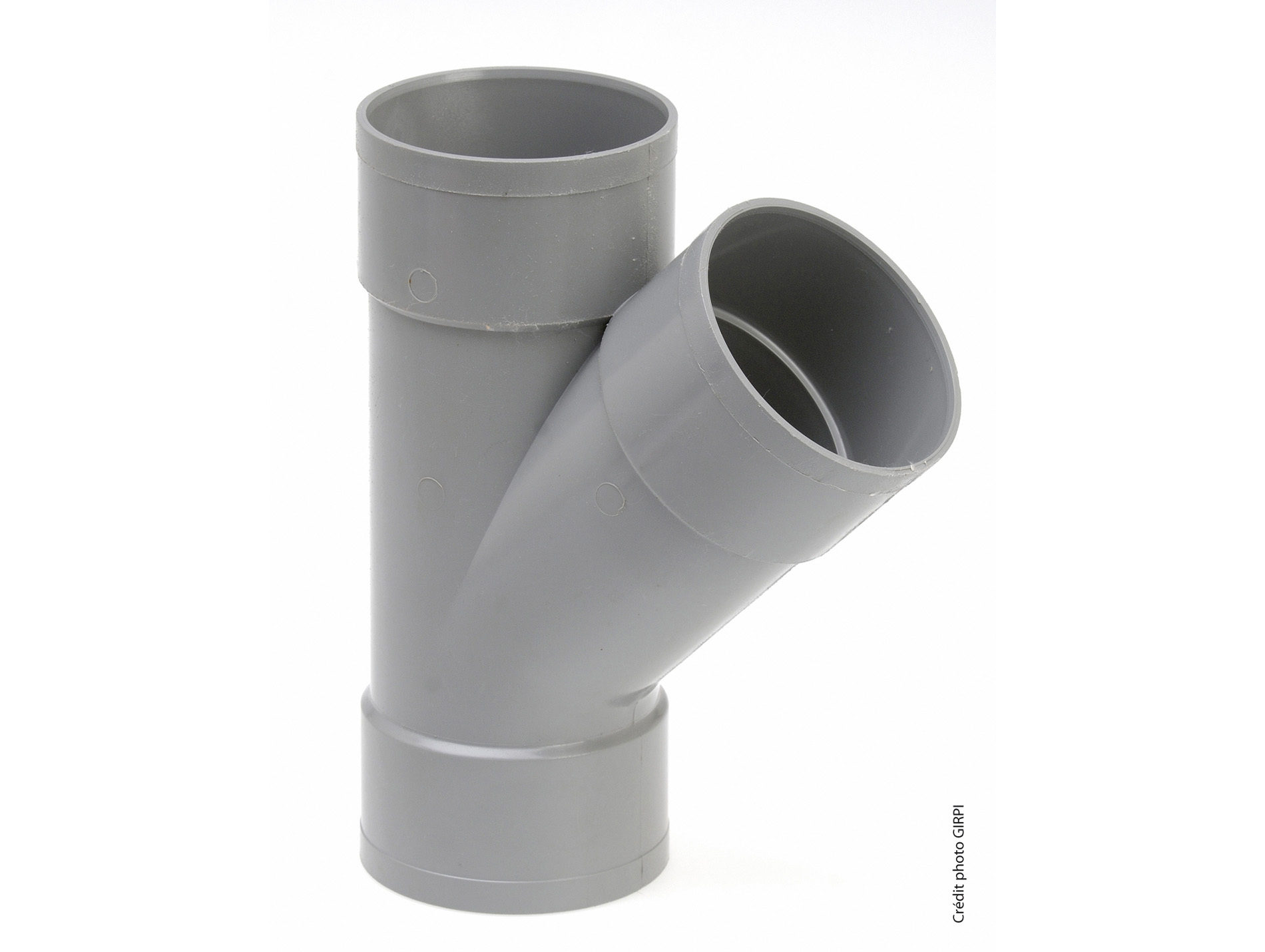 Culotte pour évacuation PVC GIRPI Ø50mm 45° Femelle-Femelle