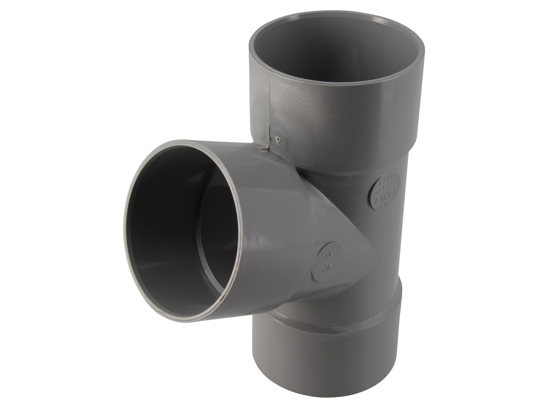 Culotte pour évacuation PVC GIRPI Ø80mm 67°30 Femelle-Femelle