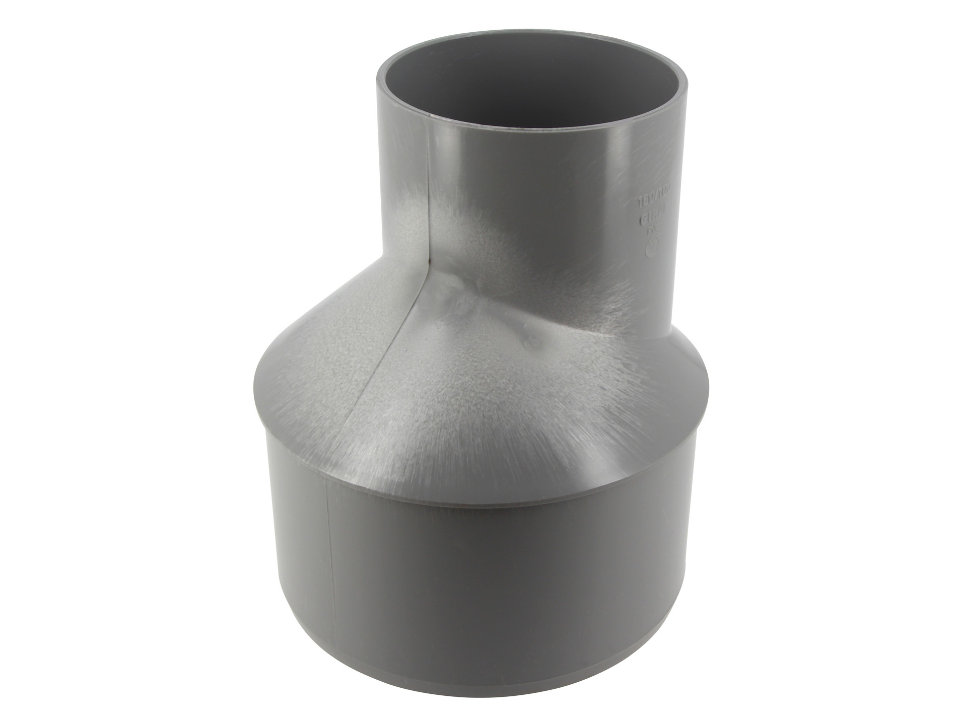 Réduction excentrée PVC GIRPI Ø160/100mm Mâle-Femelle