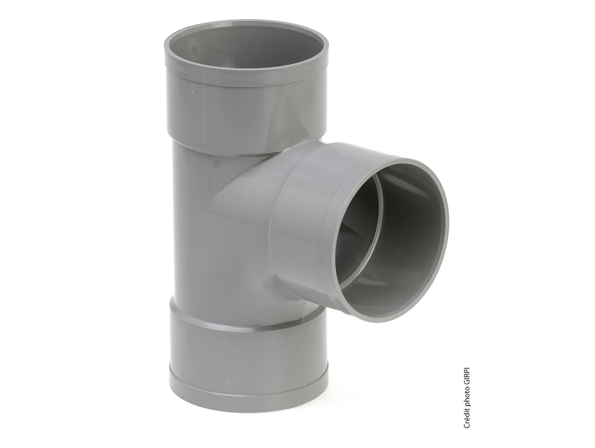 Té pour évacuation PVC GIRPI Ø50mm 87°30 Femelle-Femelle