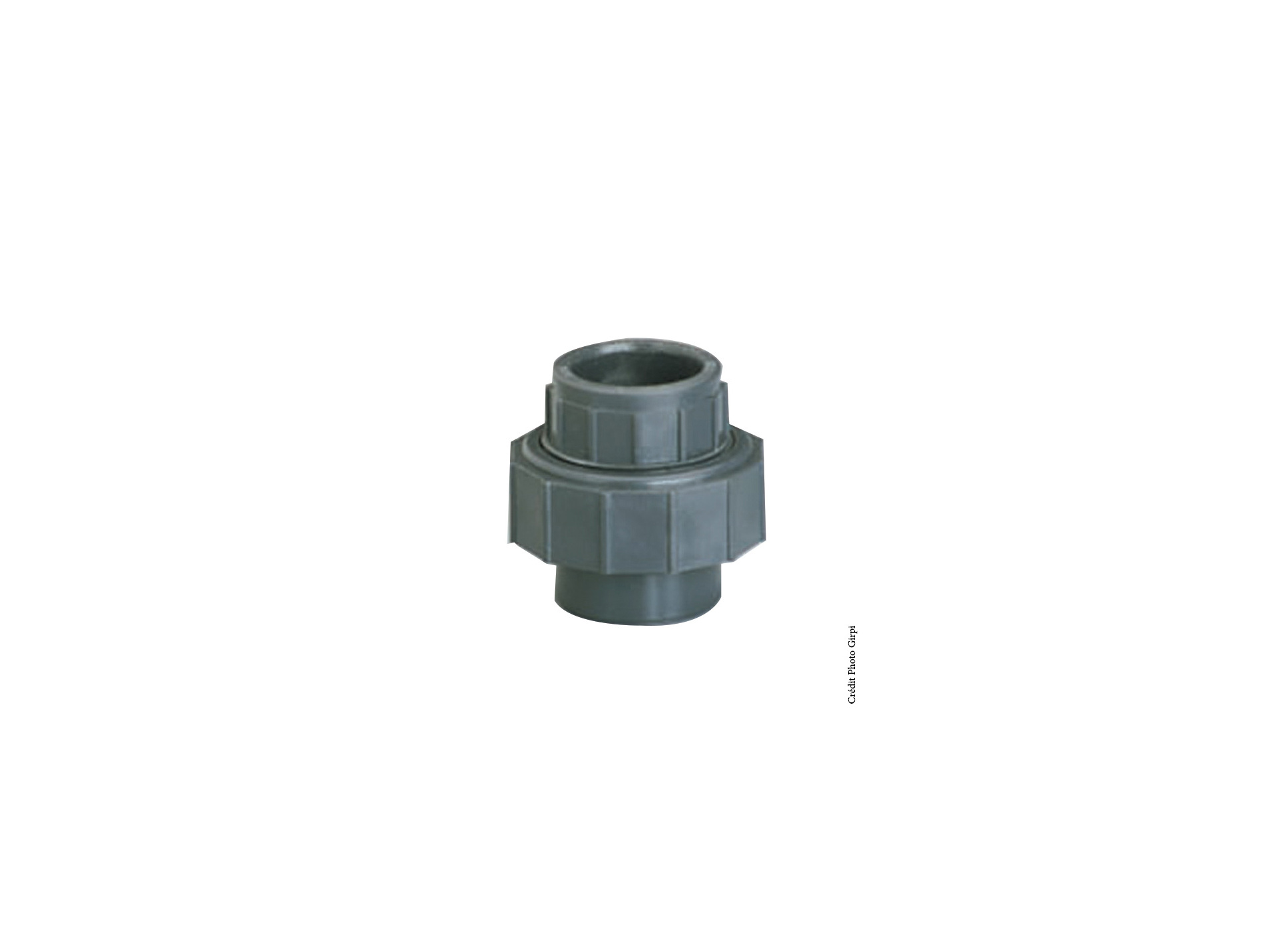 Union 3 pièces PVC GIRPI Ø25mm Femelle-Femelle x5