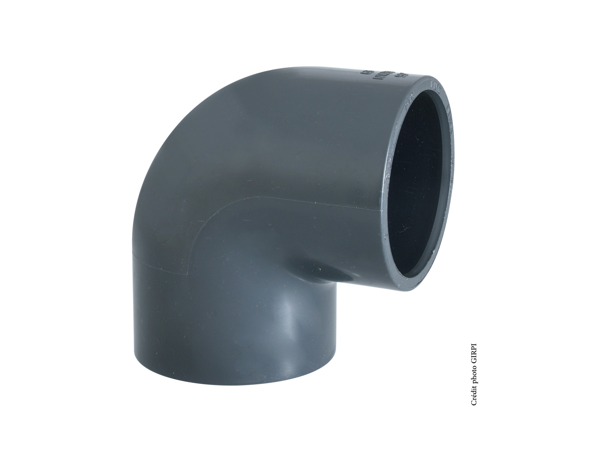 Coude simple PVC GIRPI Ø40mm 90° Femelle-Femelle