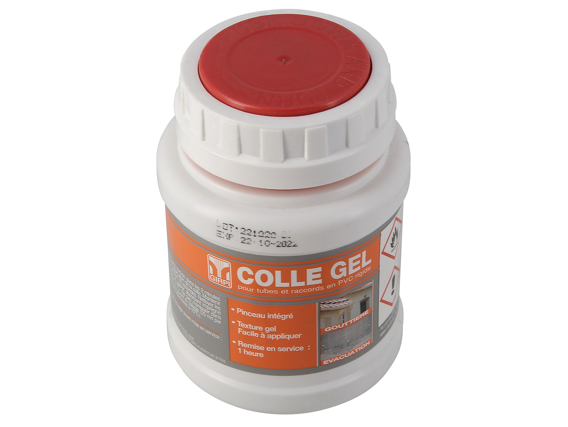 Colle pour évacuation et pluvial GIRFI 250ml + Pinceau