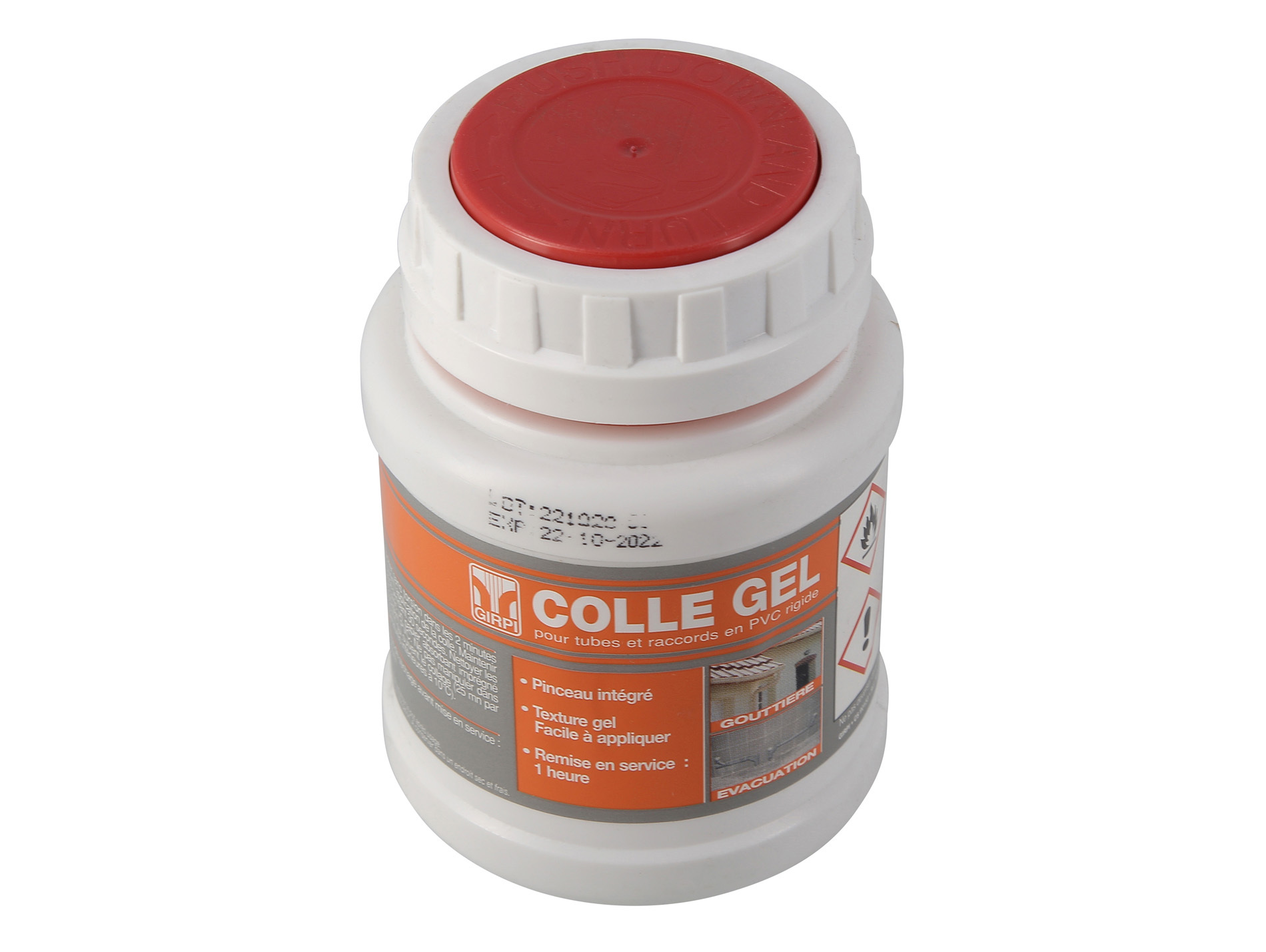 Colle pour évacuation et pluvial GIRFI 1L + Pinceau