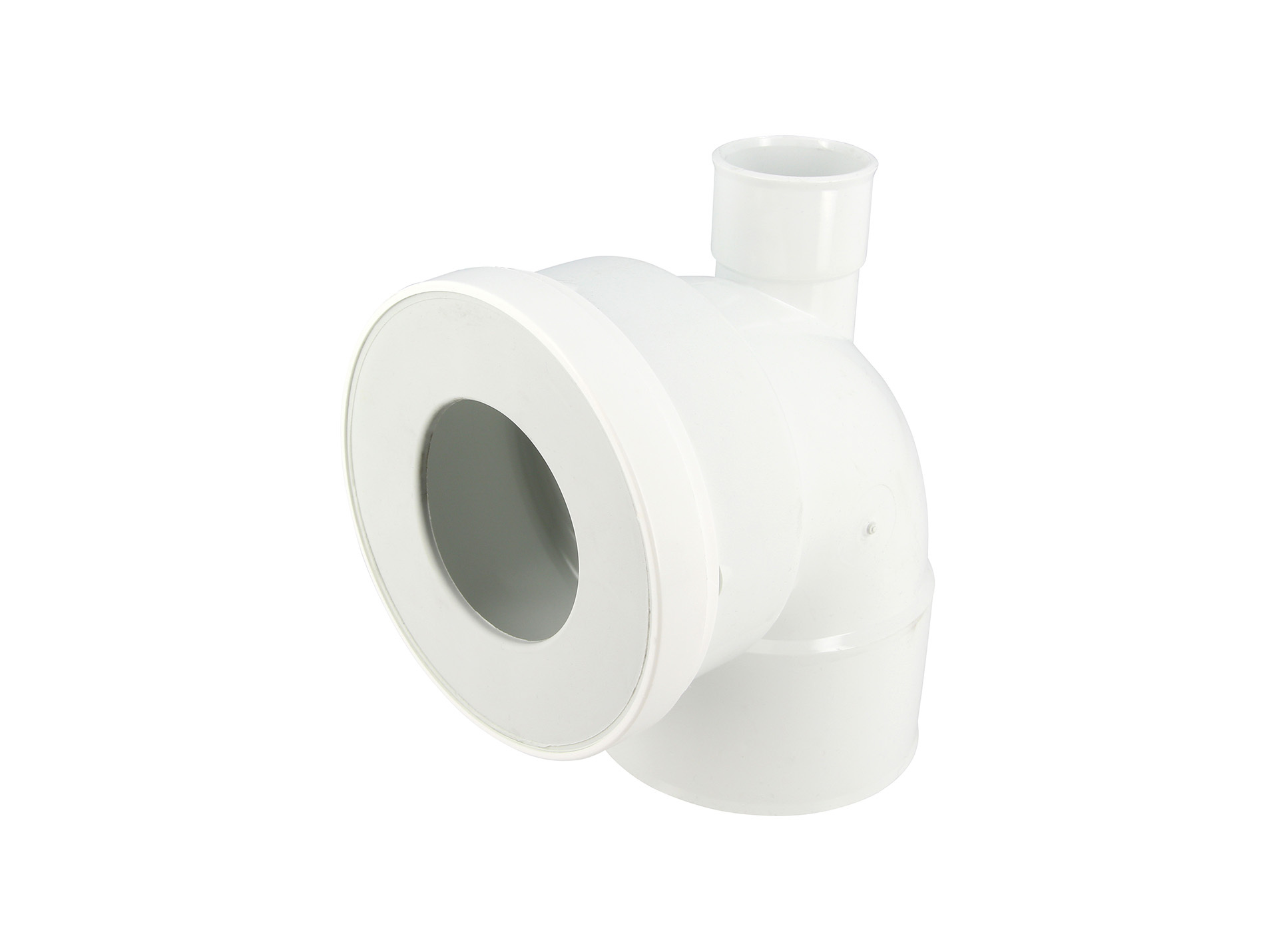 Pipe courte 90° GIRPI Ø100mm avec piquage Ø40mm