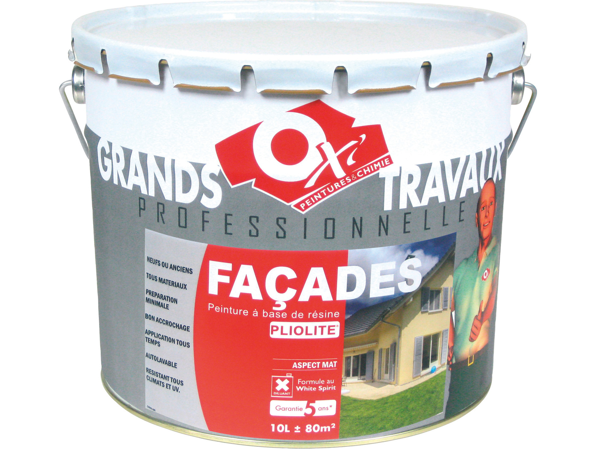 Peinture façades pliolite 10 L