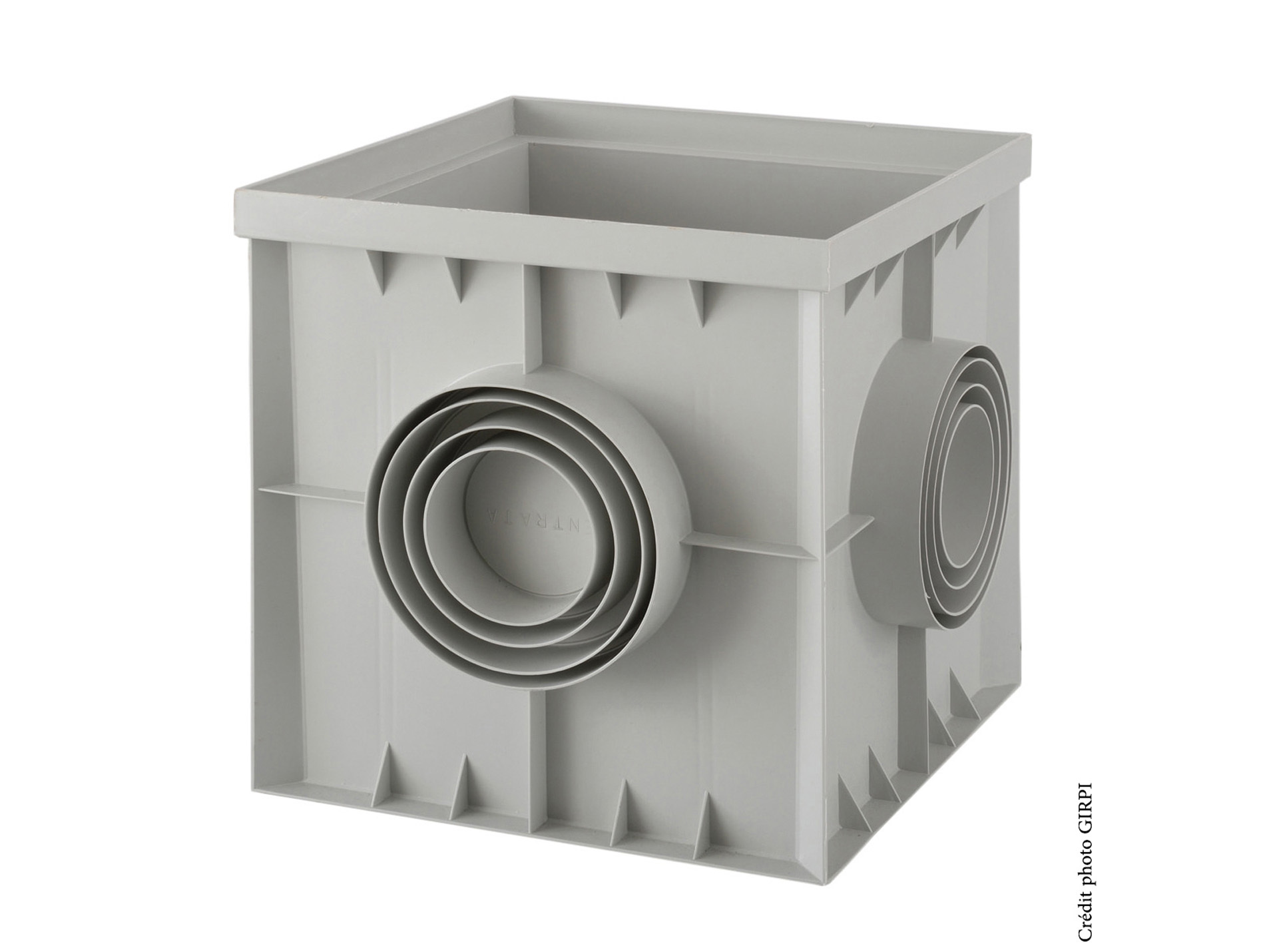 Regard réhausse avec fond operculé GIRPI Ø80-140 300x300x300mm