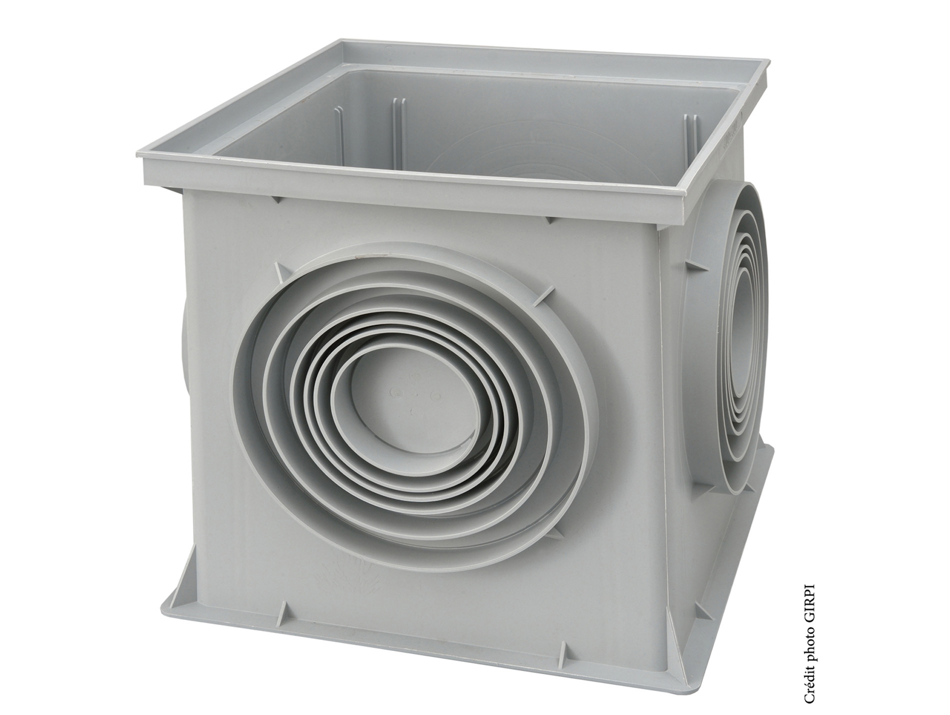 Regard réhausse avec fond operculé GIRPI Ø100-250 400x400x400mm