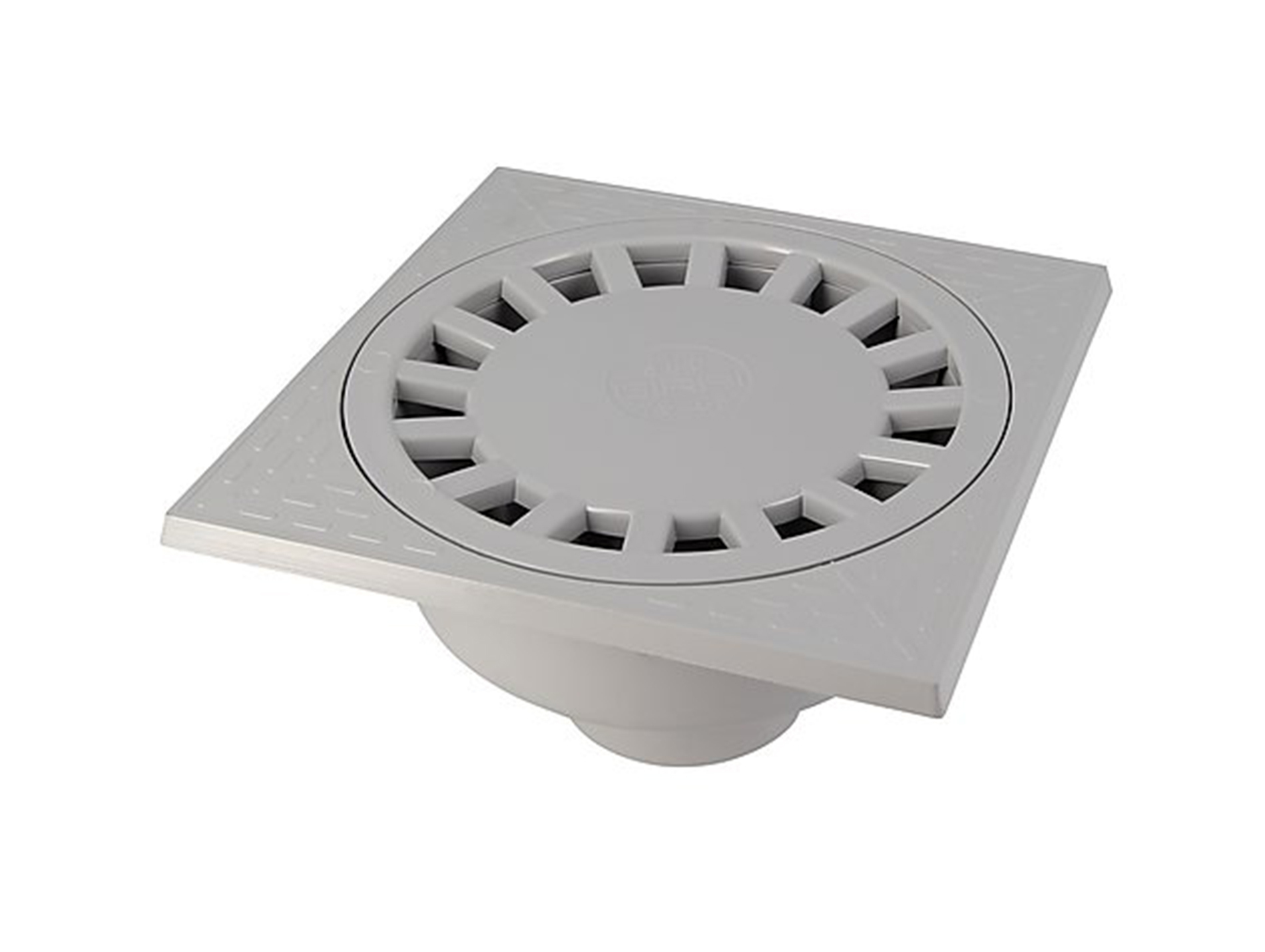 Siphon de cour verticale GIRPI Ø75/63mm 200x200mm gris