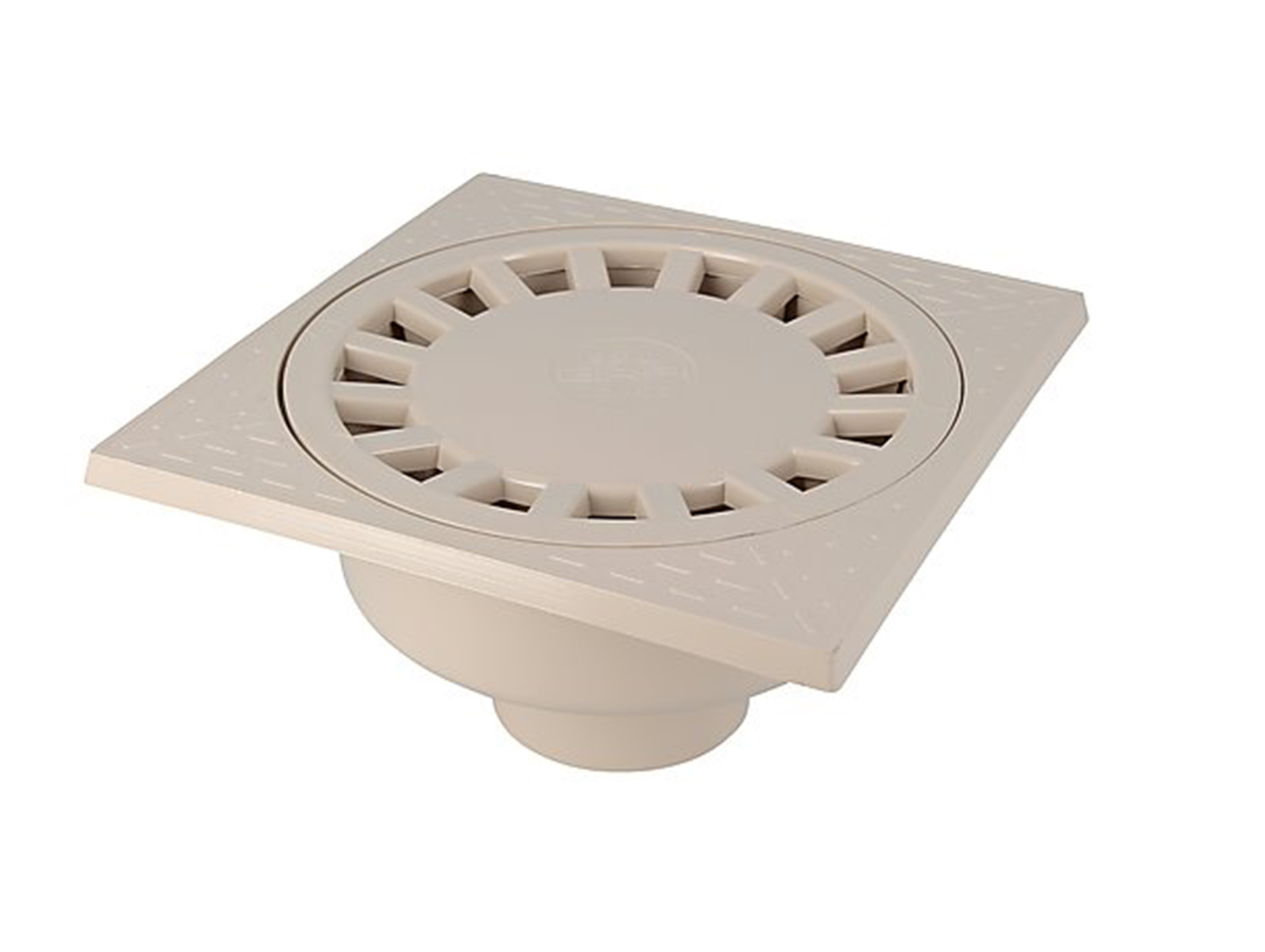 Siphon de cour verticale GIRPI Ø75/63mm 200x200mm sable