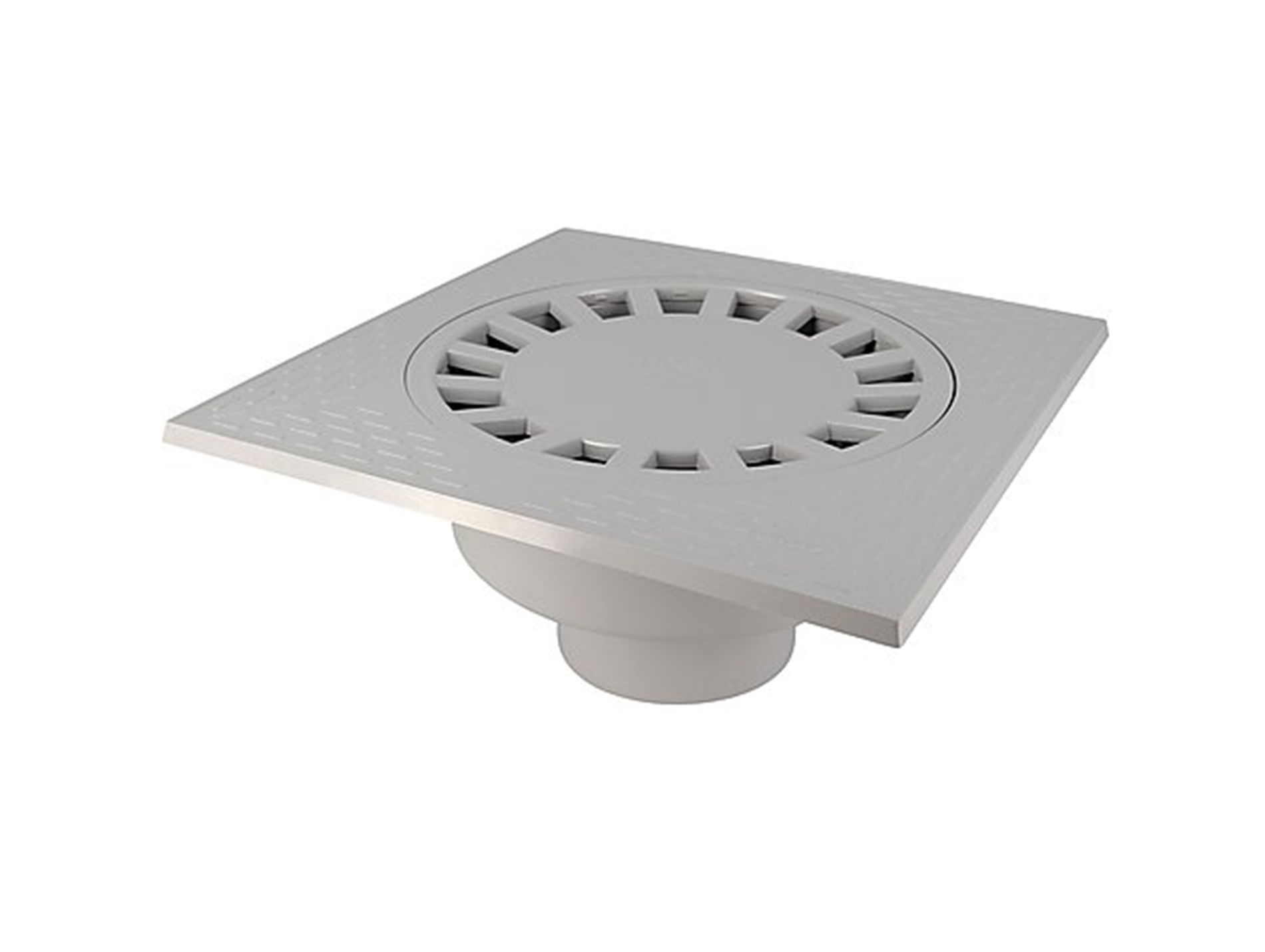 Siphon de cour verticale GIRPI Ø110/100mm 300x300mm gris