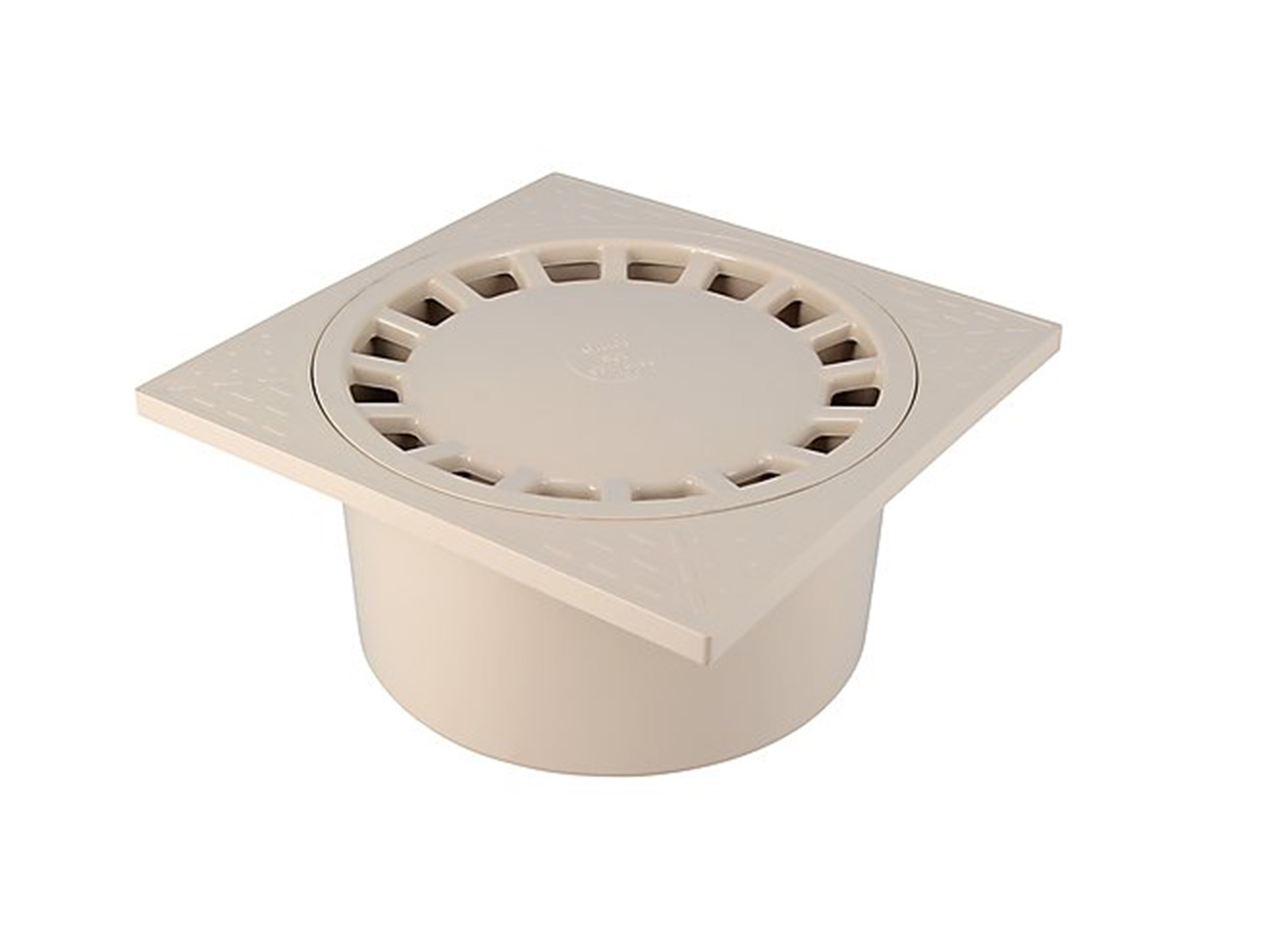 Siphon de cour verticale GIRPI Ø63/75/90mm 200x200mm sable