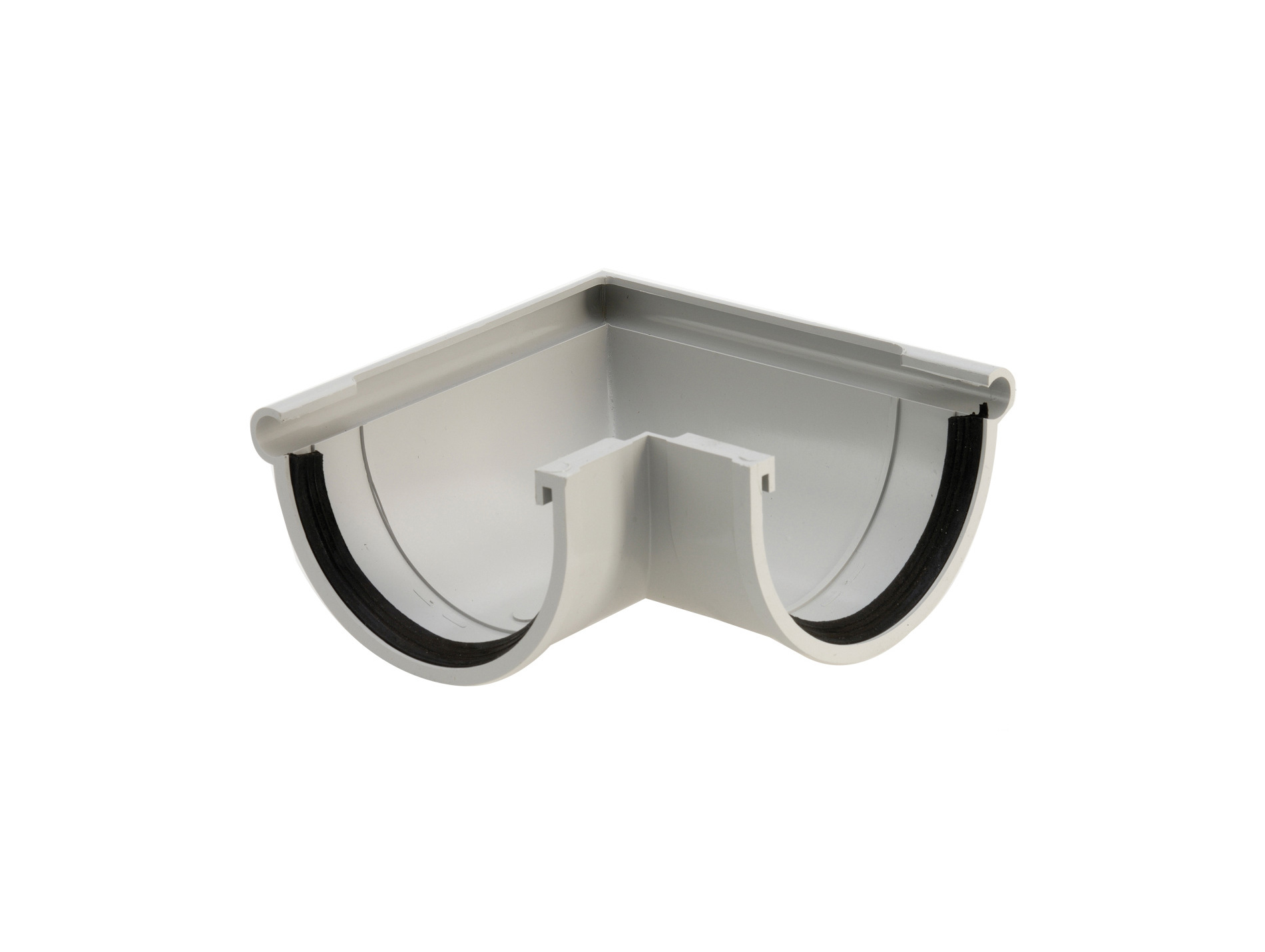 Angle extérieur 90° PVC D33 Gris