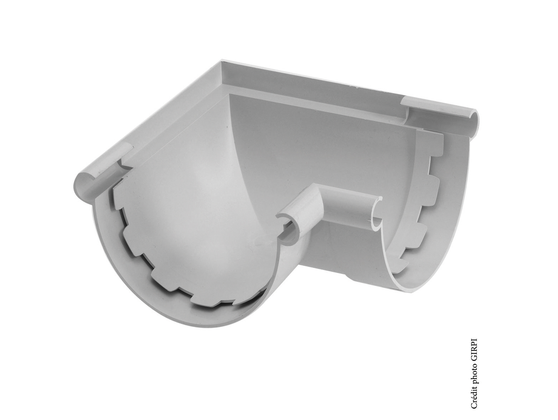 Angle mixte PVC Gris