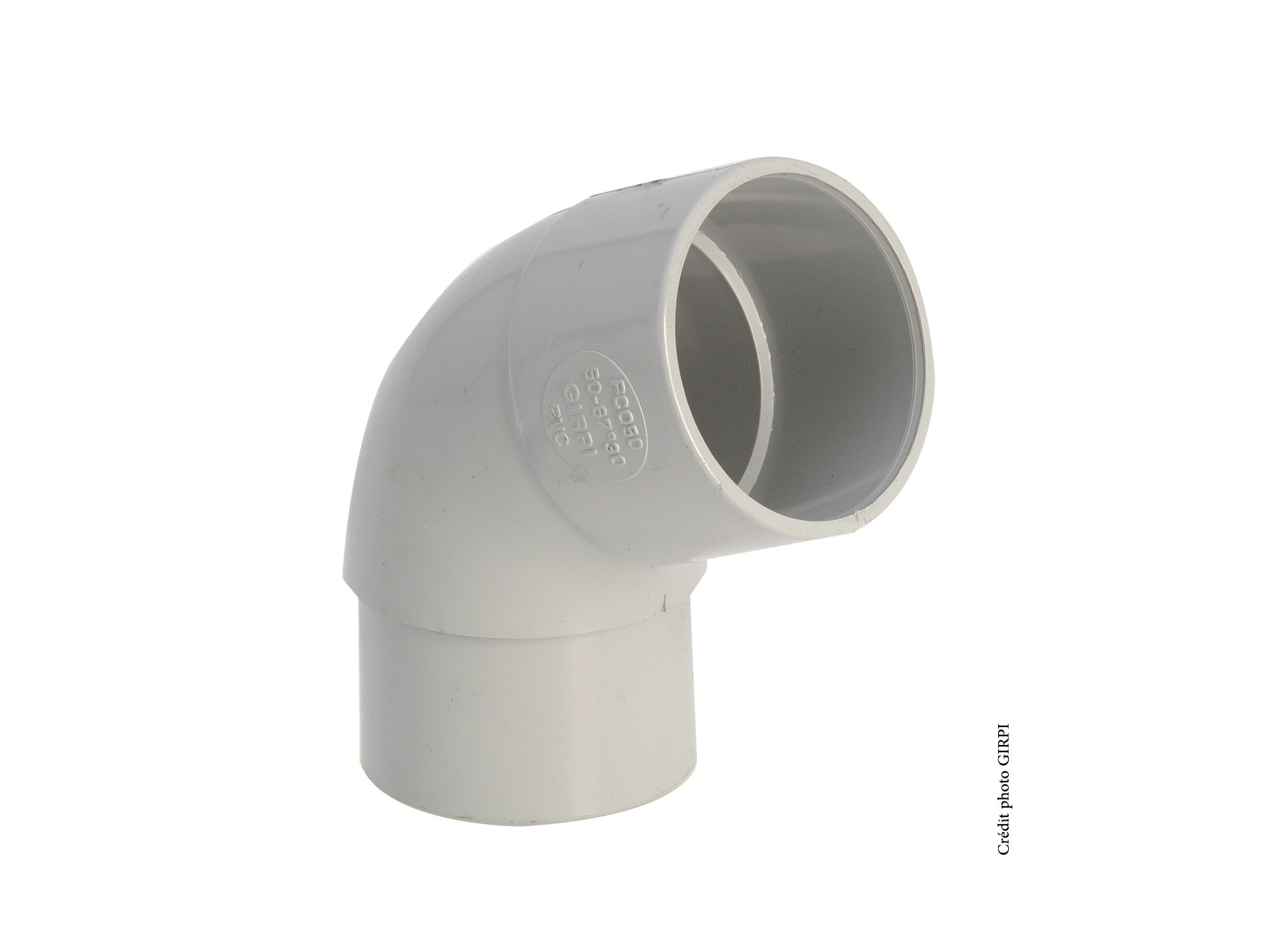 Coude 67°30 Mâle / Femelle D50 Gris