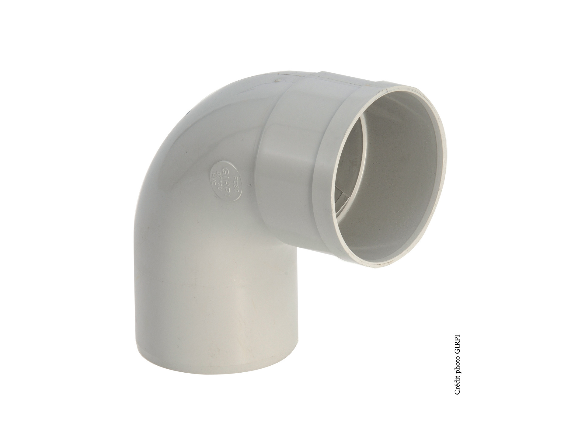 Coude 67°30 Mâle / Femelle D80 Gris
