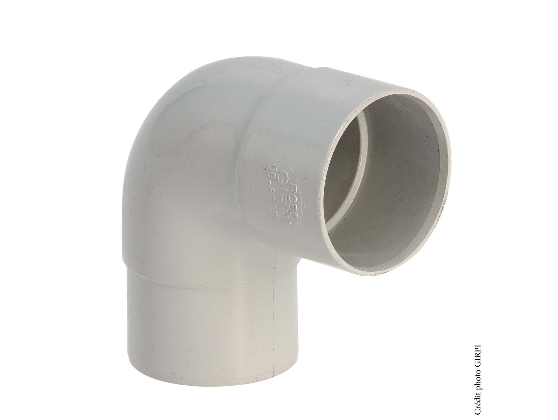 Coude 87°30 Mâle / Femelle D50 Gris